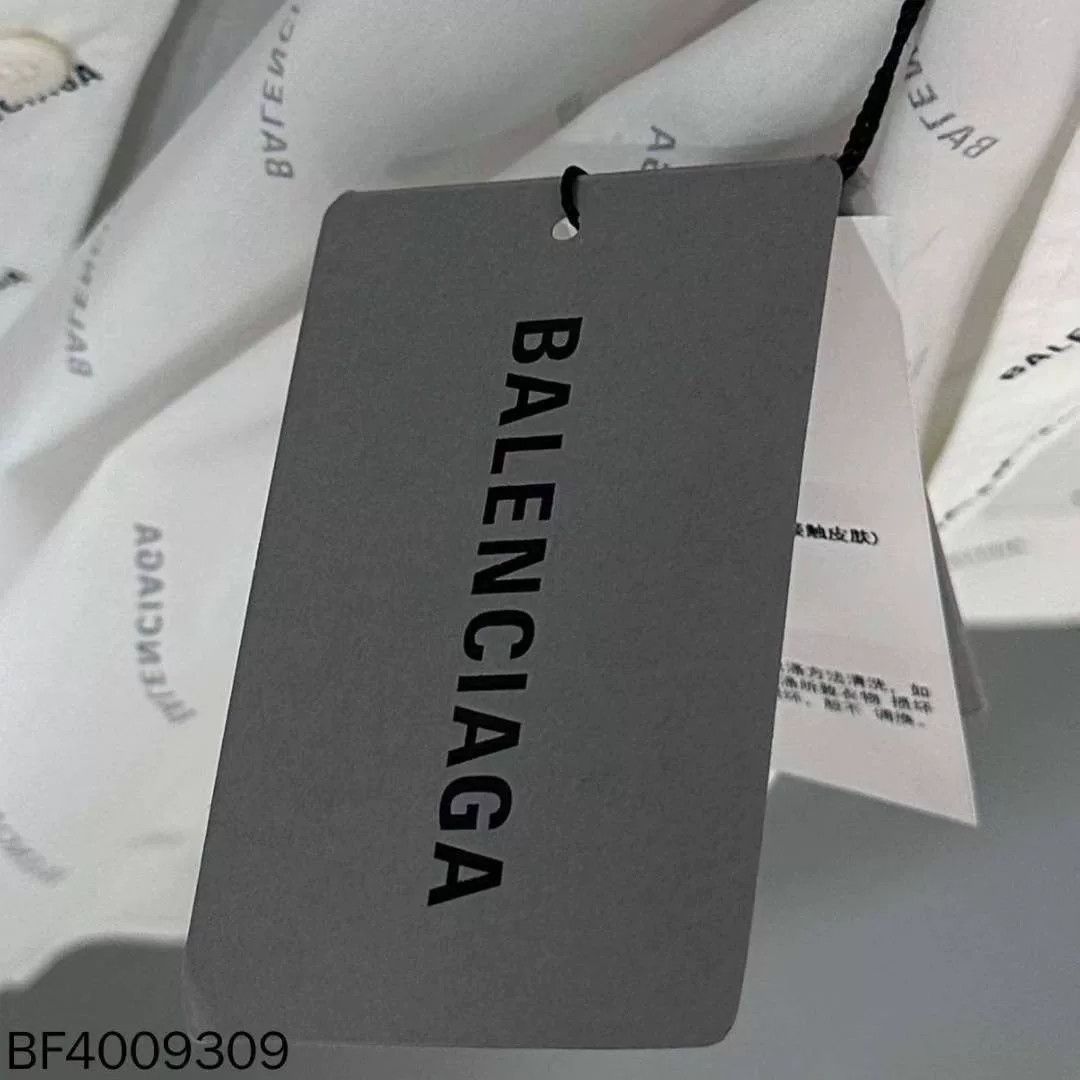 Balenciaga Balenciaga Logo Print White Shirt Size US XS / EU 42 / 0 - 5 Thumbnail