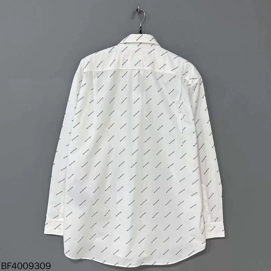 Balenciaga Balenciaga Logo Print White Shirt Size US XS / EU 42 / 0 - 3 Thumbnail