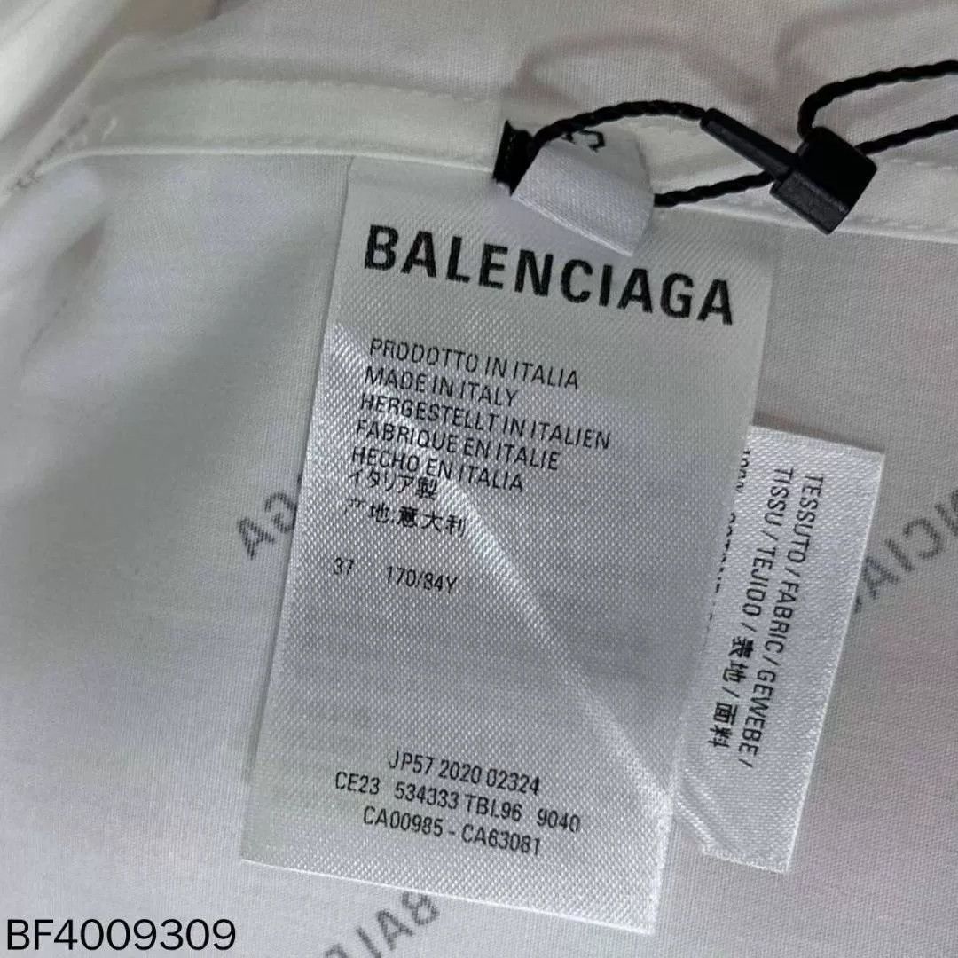 Balenciaga Balenciaga Logo Print White Shirt Size US XS / EU 42 / 0 - 8 Thumbnail