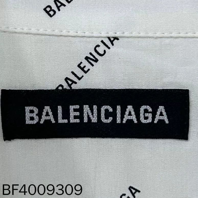 Balenciaga Balenciaga Logo Print White Shirt Size US XS / EU 42 / 0 - 6 Thumbnail