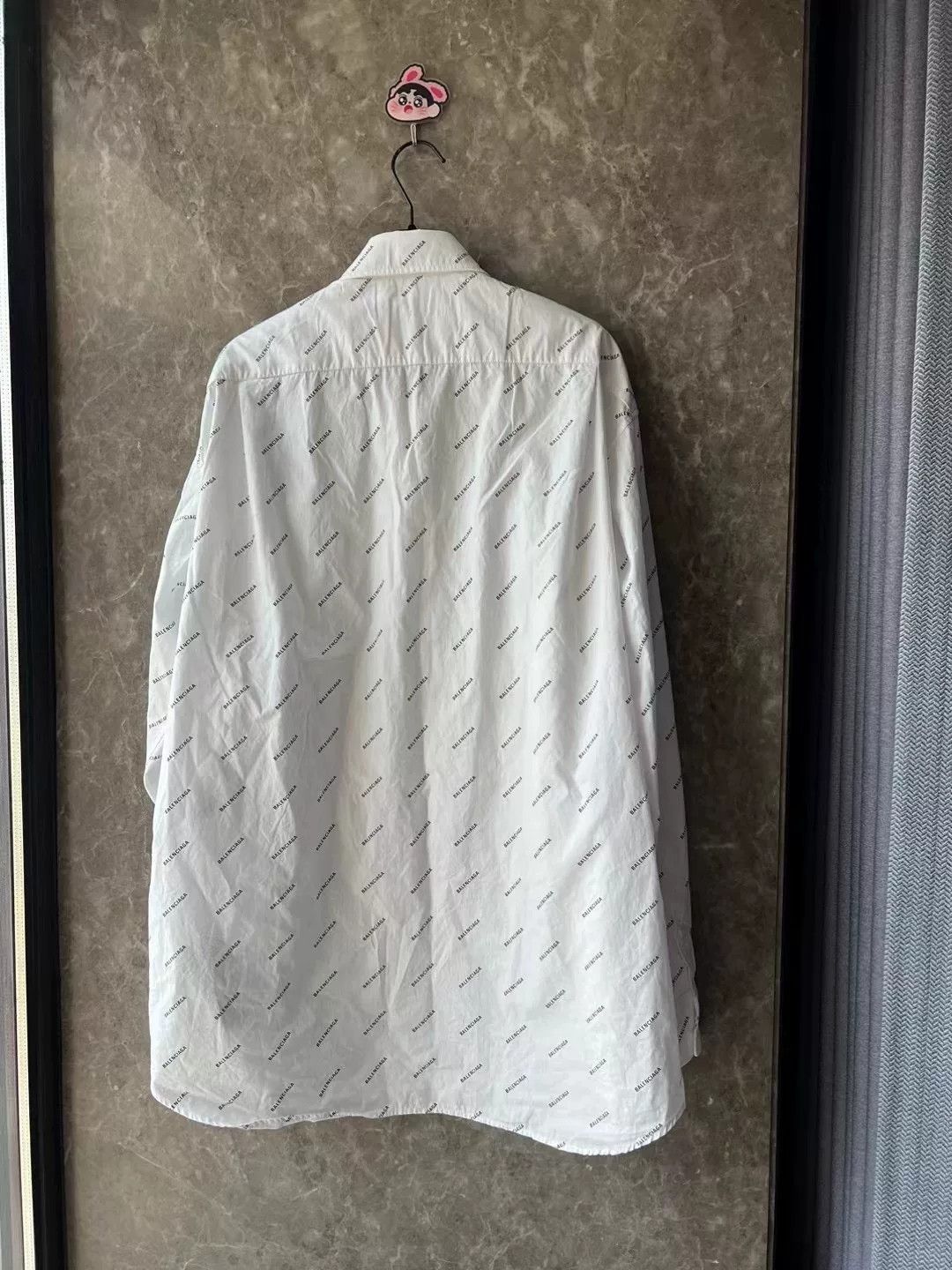 Balenciaga Balenciaga All-over Logo Shirt Size US S / EU 44-46 / 1 - 2 Thumbnail