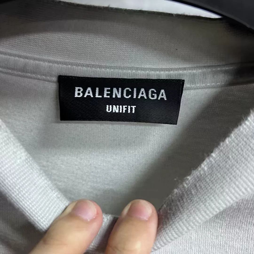 Balenciaga Balenciaga Gray Lightning Logo Short Sleeve Tee Size US XXS / EU 40 - 5 Thumbnail