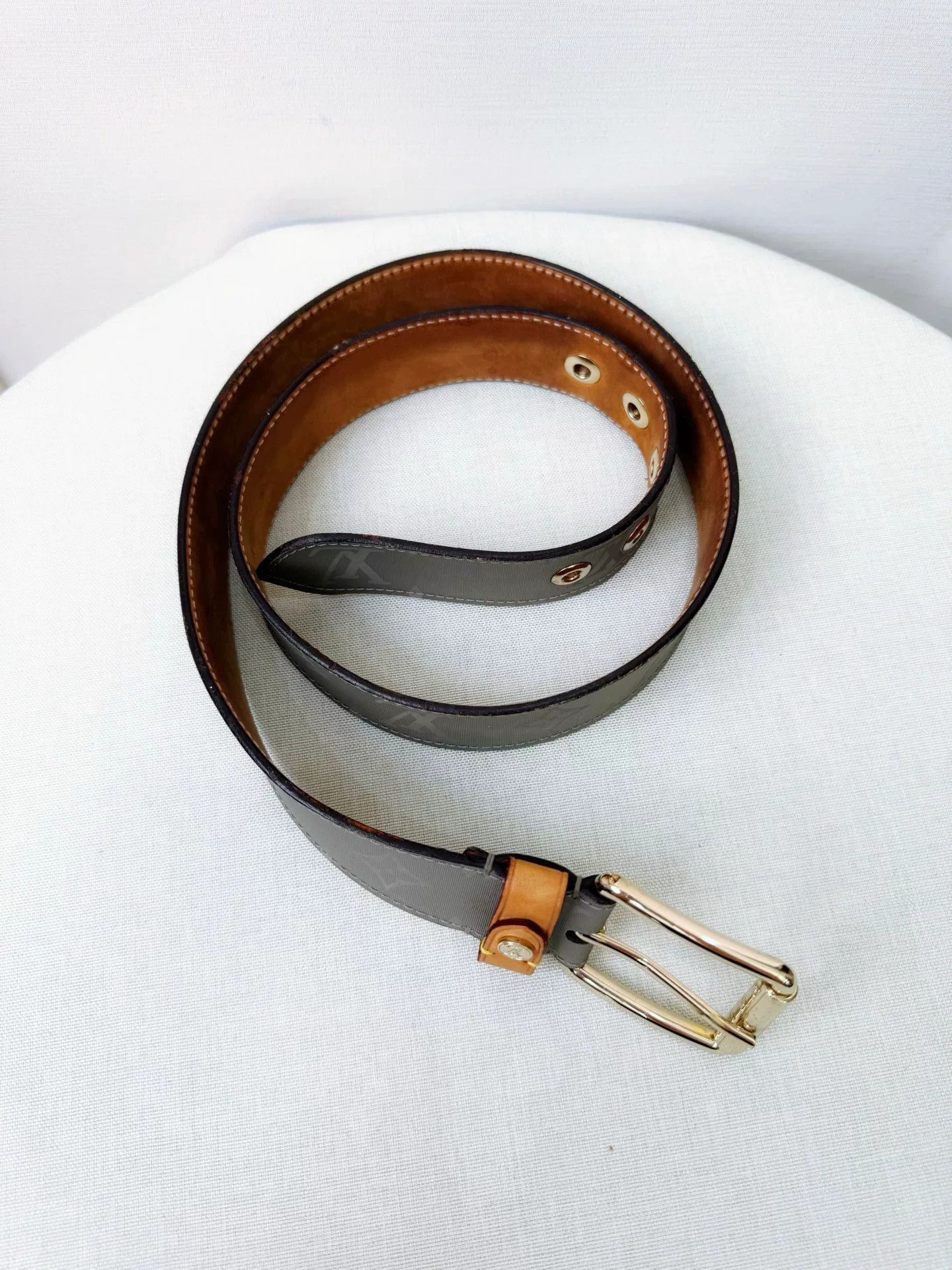 Louis Vuitton Louis Vuitton Laser Metal Buckle Belt Size ONE SIZE - 2 Thumbnail