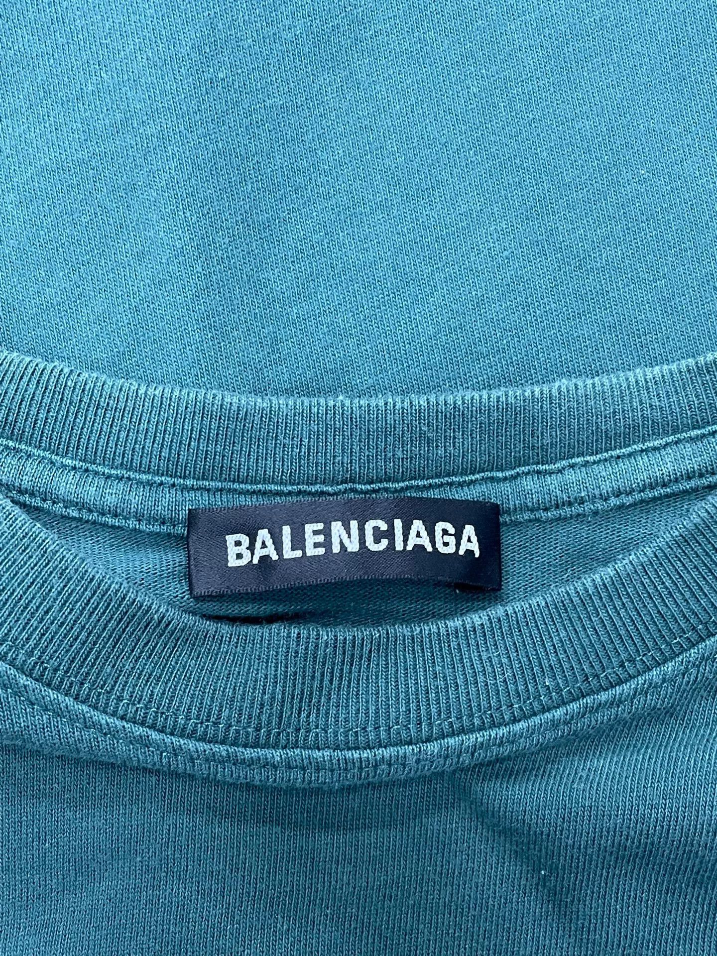 Balenciaga Balenciaga Blue Back Logo Short Sleeve T-shirt Size US XS / EU 42 / 0 - 3 Thumbnail