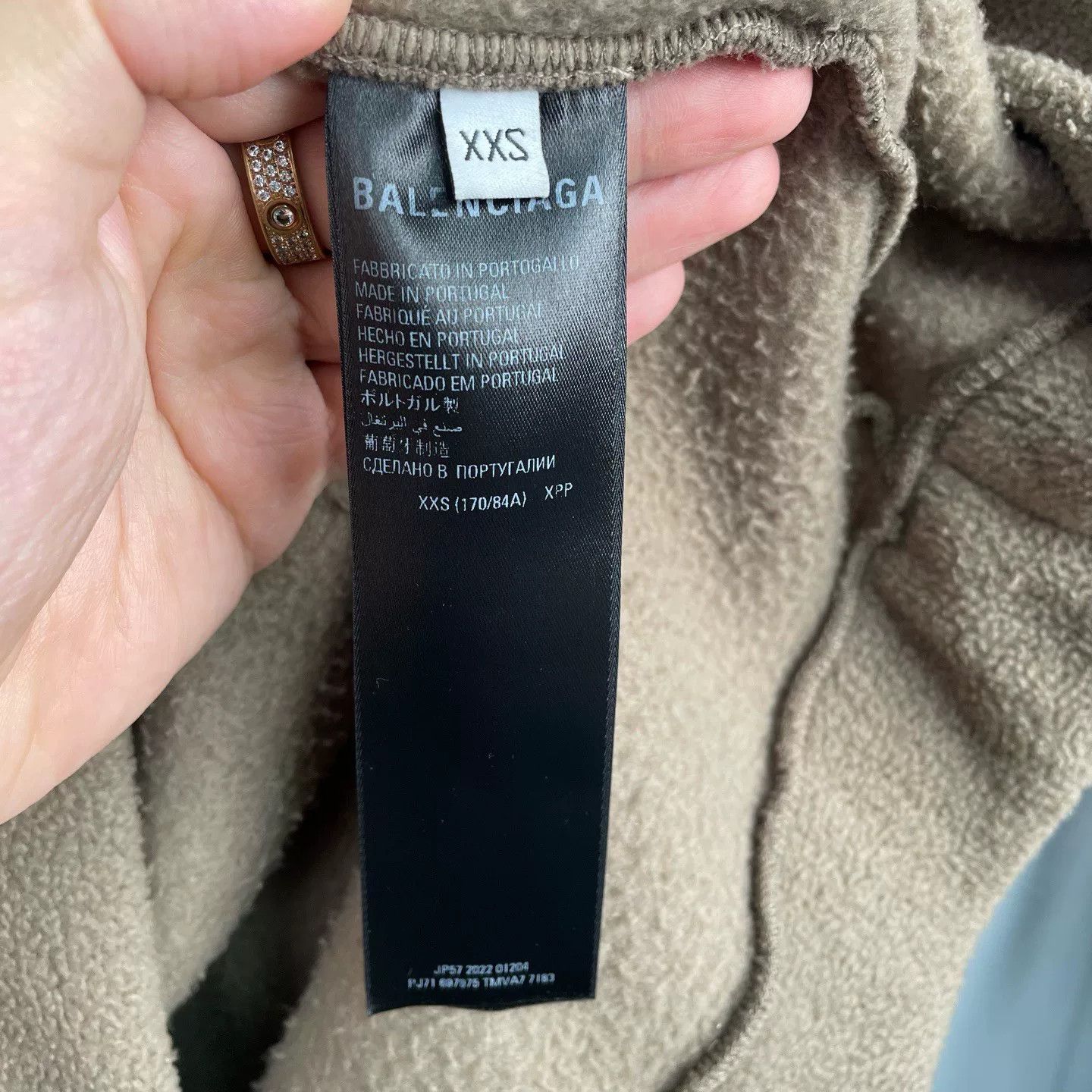 Balenciaga Balenciaga 3210 Fleece Sweatshirt Size US XXS / EU 40 - 4 Thumbnail
