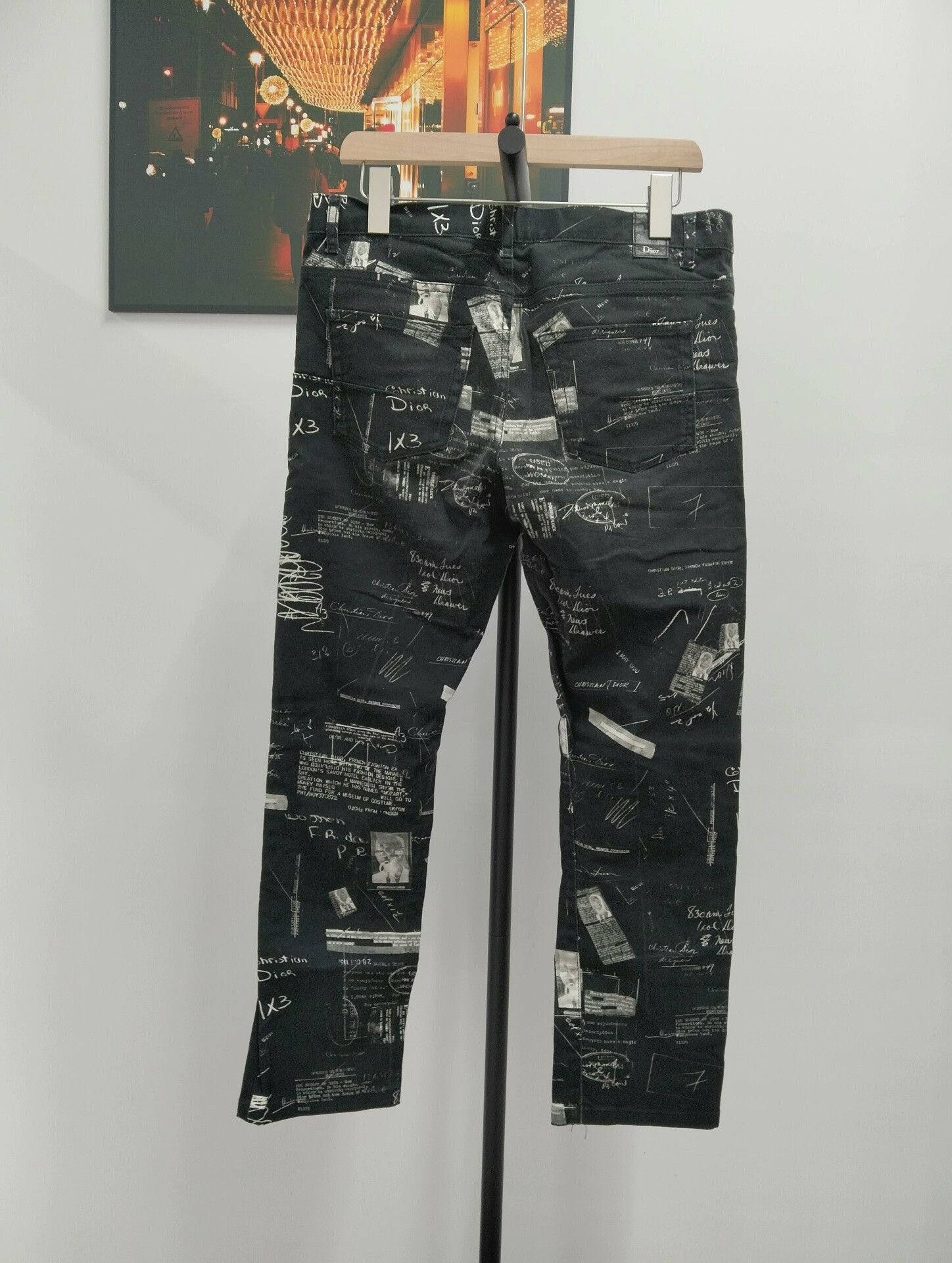 Dior Dior Men's Runway Newspaper Jeans Size US 31 - 2 Thumbnail