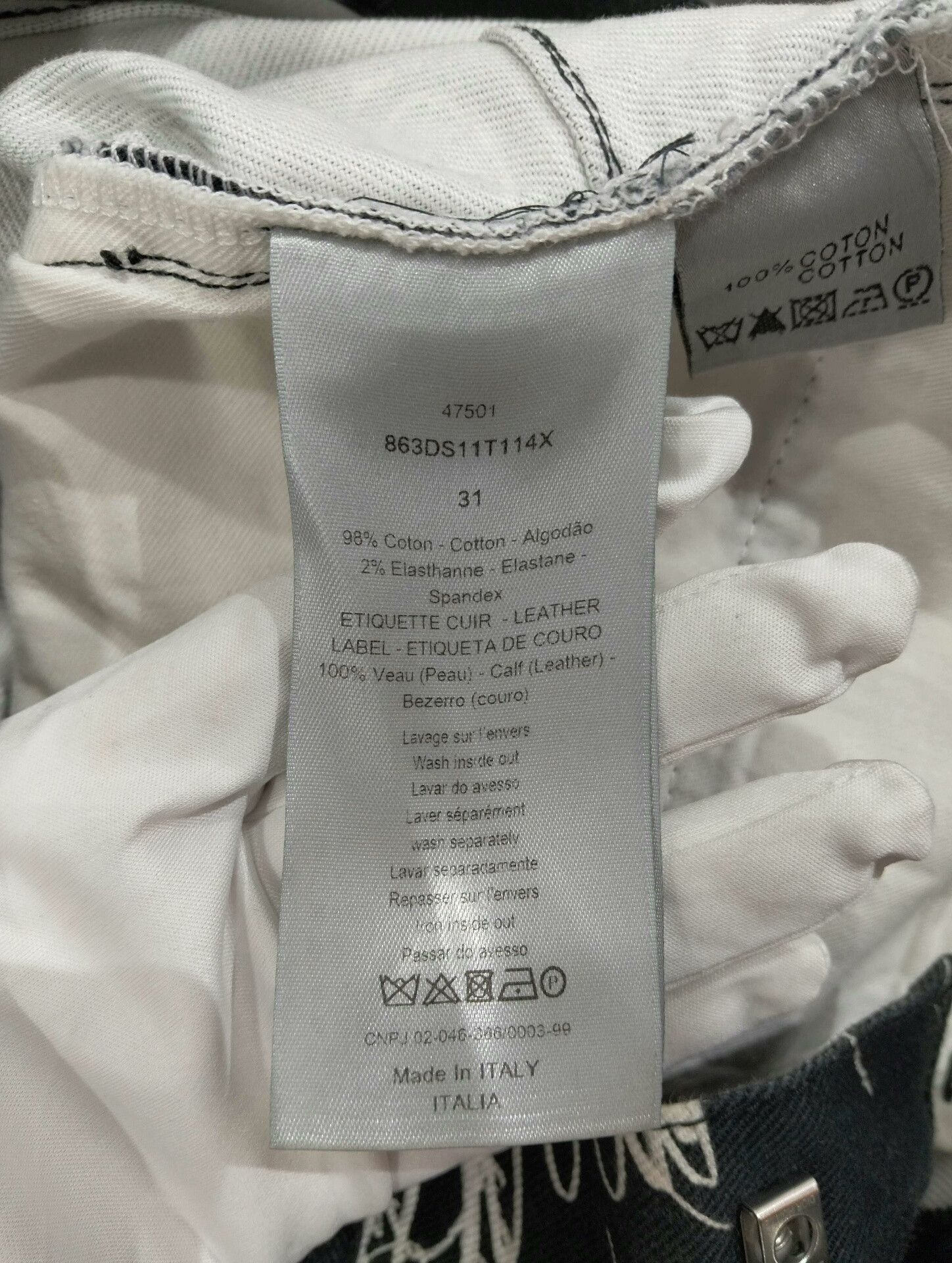 Dior Dior Men's Runway Newspaper Jeans Size US 31 - 6 Thumbnail