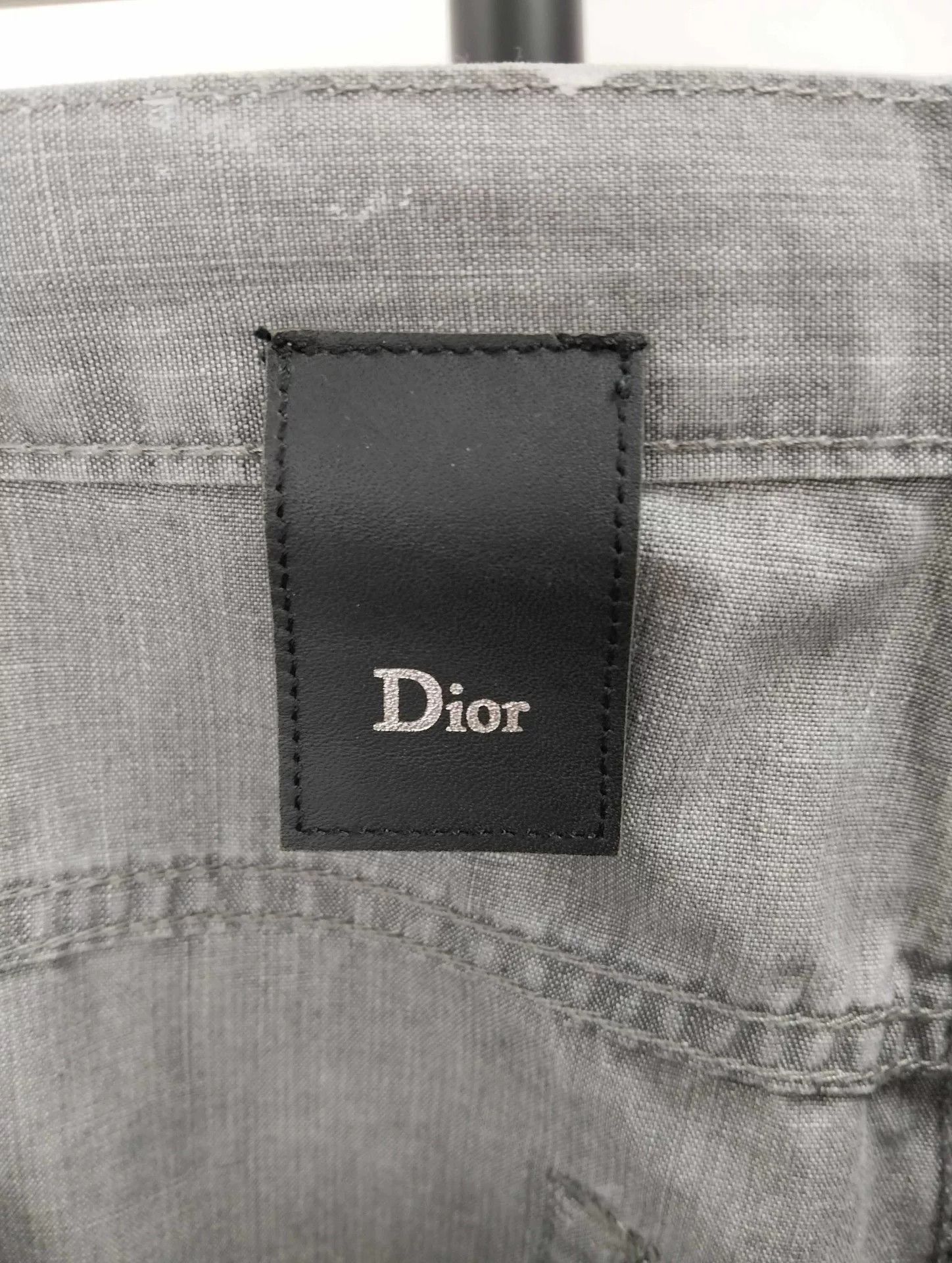 Dior Dior Gray Denim Pants Size 29 Size US 29 - 3 Thumbnail