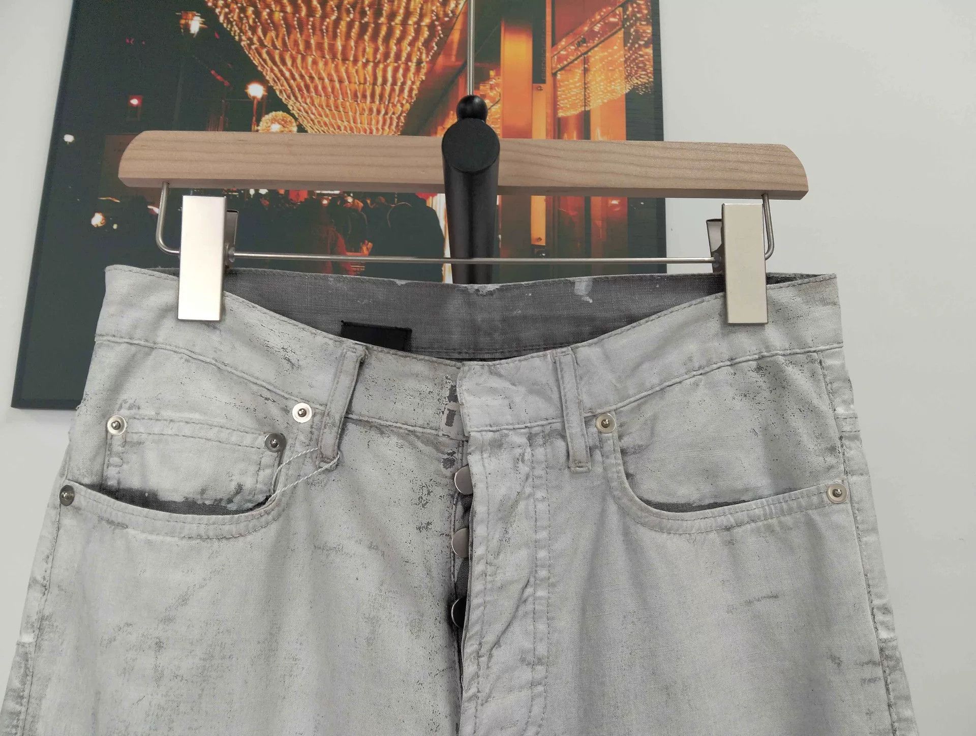 Dior Dior Gray Denim Pants Size 29 Size US 29 - 4 Thumbnail