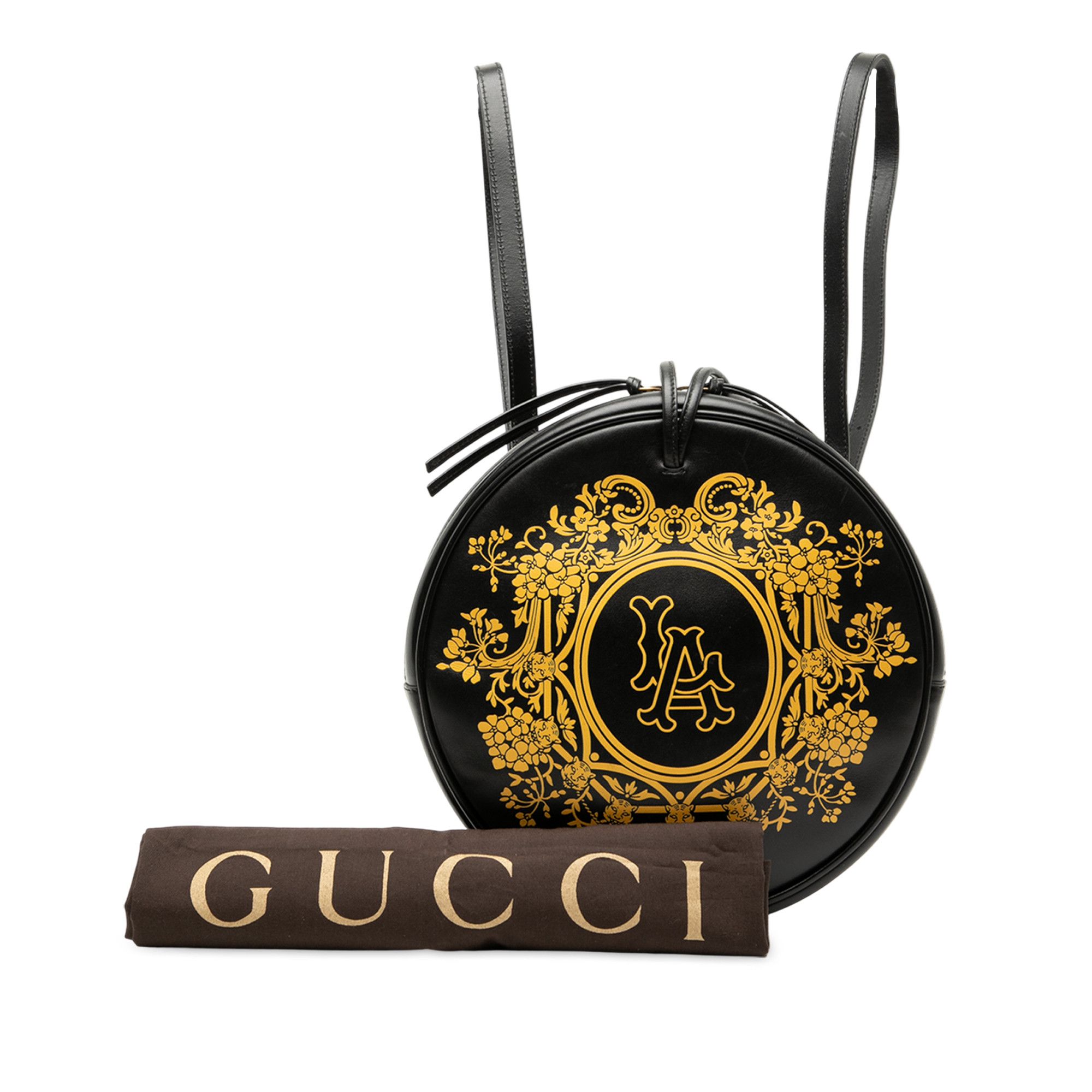 Gucci Gucci MLB Leather LA Angels Round Backpack Size ONE SIZE - 8 Thumbnail