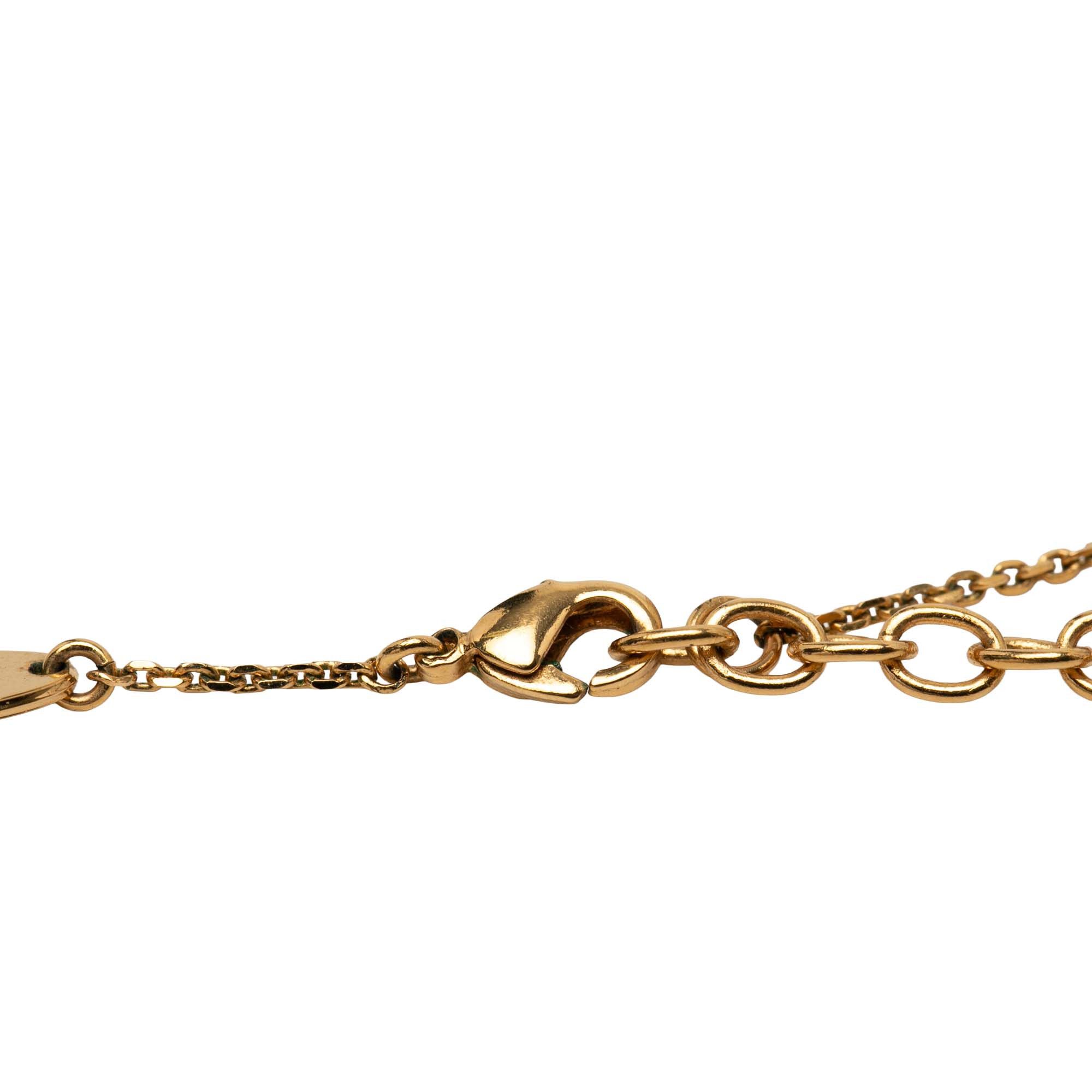 Louis Vuitton Louis Vuitton Gold Plated LV and Me Letter T Pendant Necklace Size ONE SIZE - 2 Thumbnail