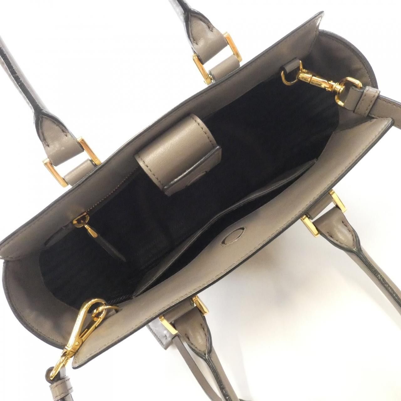 Prada Prada Prada 1BA113 Saffiano/Soft Calf Bag Leather Handbag 1BA113 DUTY FREE for USA Size ONE SIZE - 8 Thumbnail