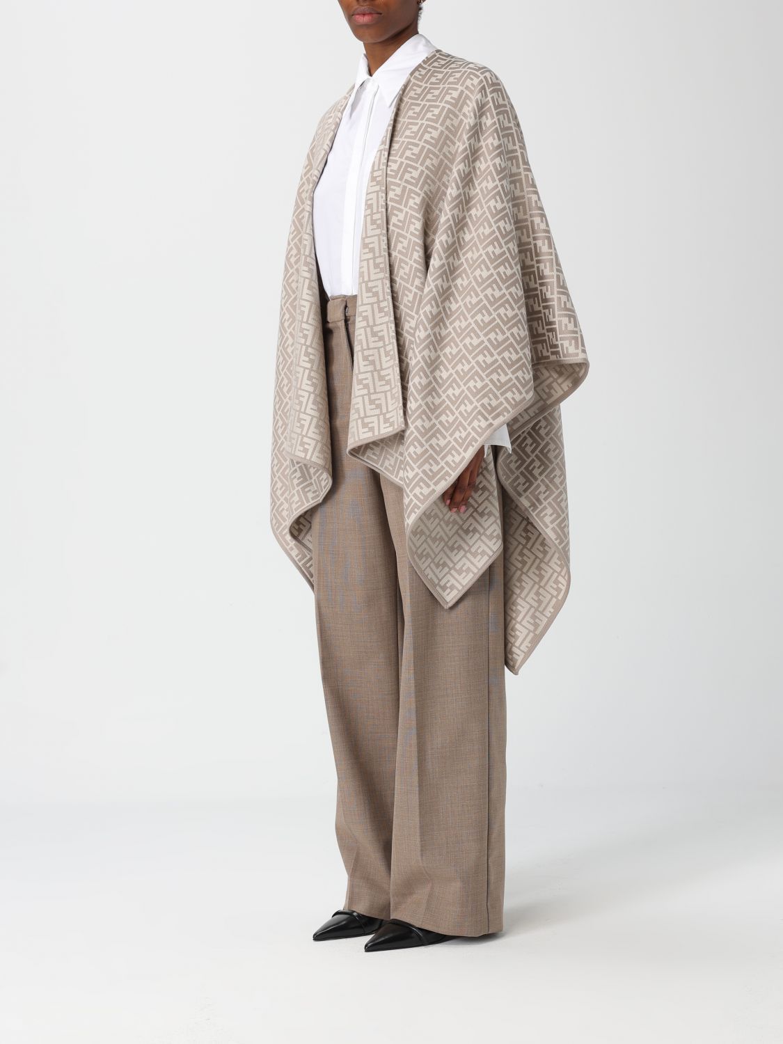 Fendi Fendi Scarf Woman Grey Size ONE SIZE - 4 Thumbnail