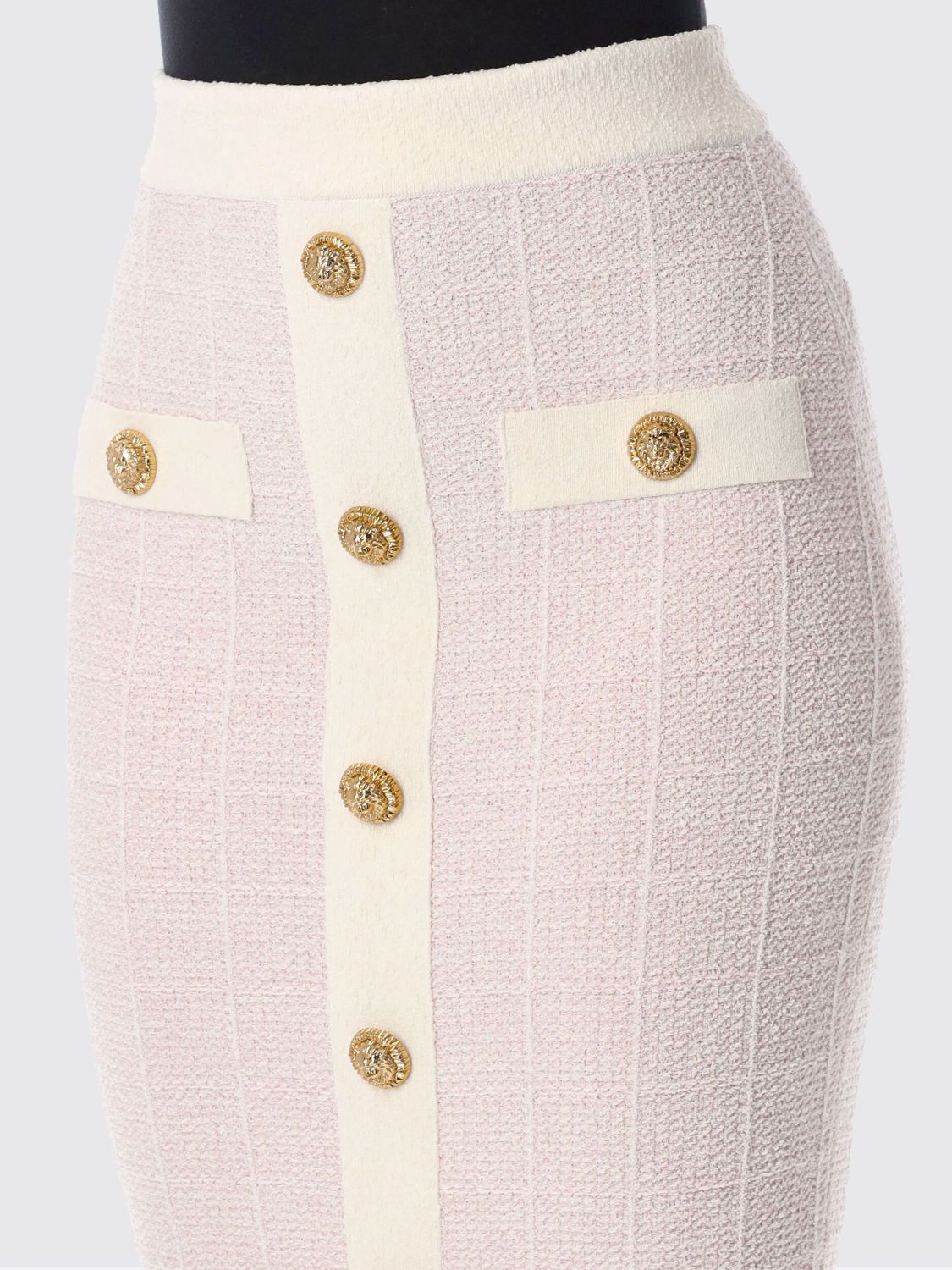 Balmain Balmain Skirt Woman Pink Size 27" / US 4 / IT 40 - 3 Thumbnail