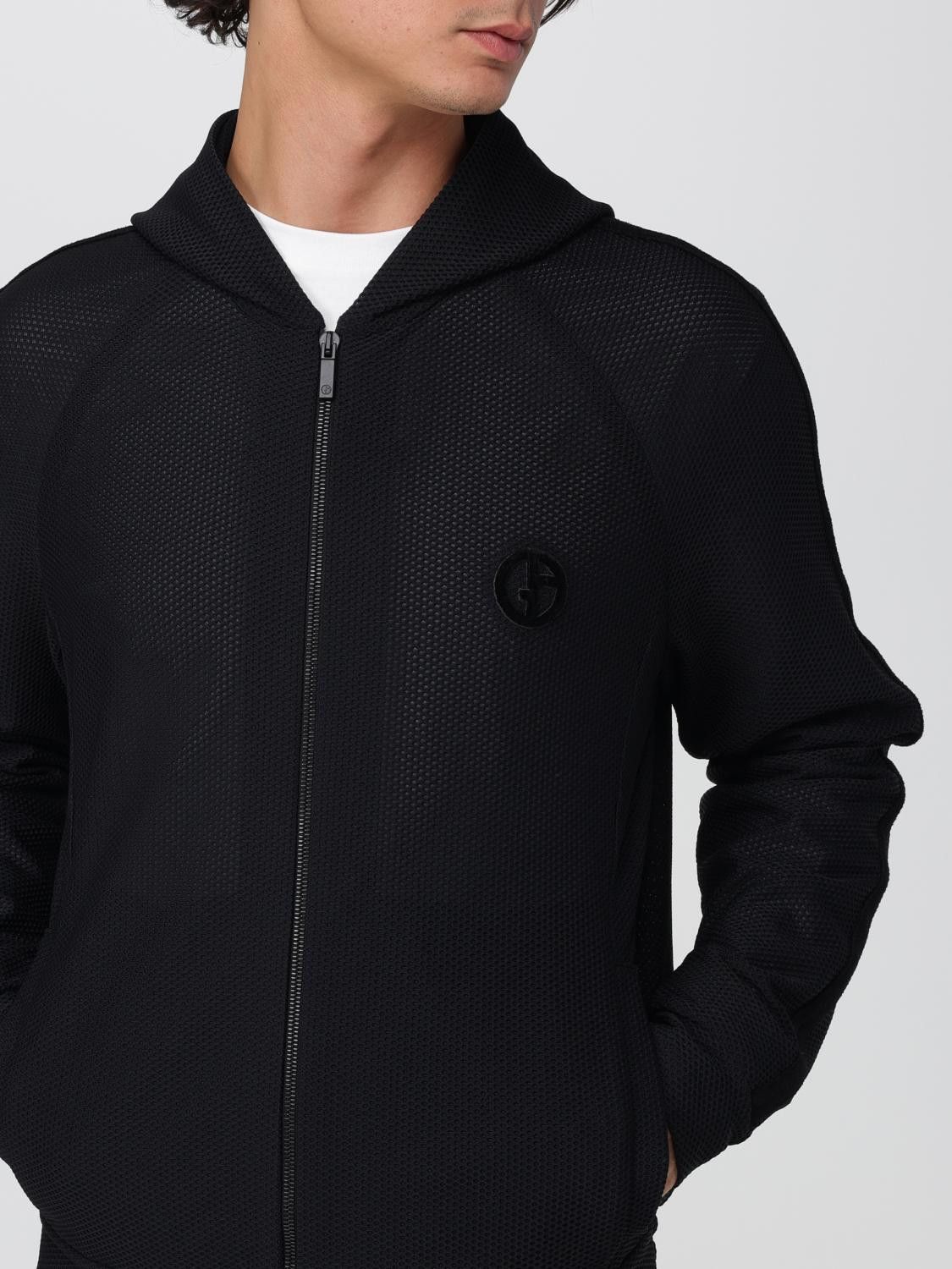 Giorgio Armani Giorgio Armani Sweatshirt Men Black Size US XL / EU 56 / 4 - 4 Thumbnail