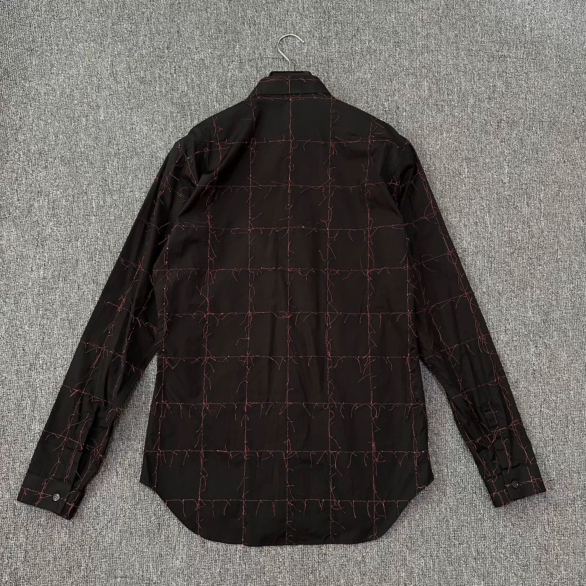 Dior Dior Homme Red Stitch Runway Shirt Size US M / EU 48-50 / 2 - 4 Thumbnail