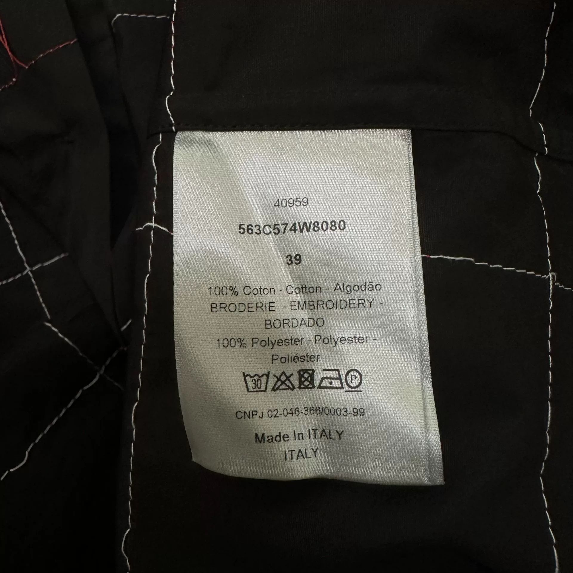 Dior Dior Homme Red Stitch Runway Shirt Size US M / EU 48-50 / 2 - 7 Thumbnail
