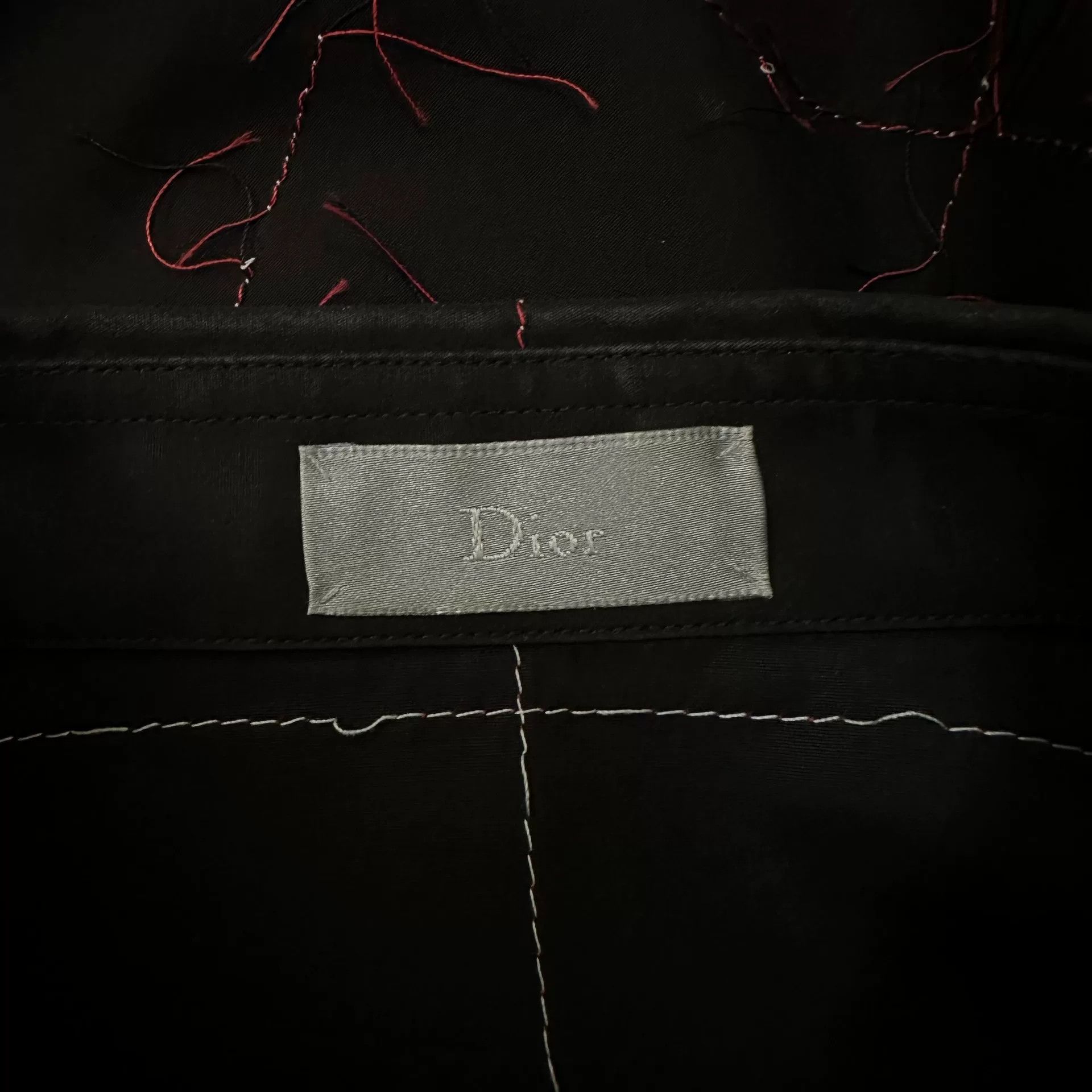 Dior Dior Homme Red Stitch Runway Shirt Size US M / EU 48-50 / 2 - 6 Thumbnail