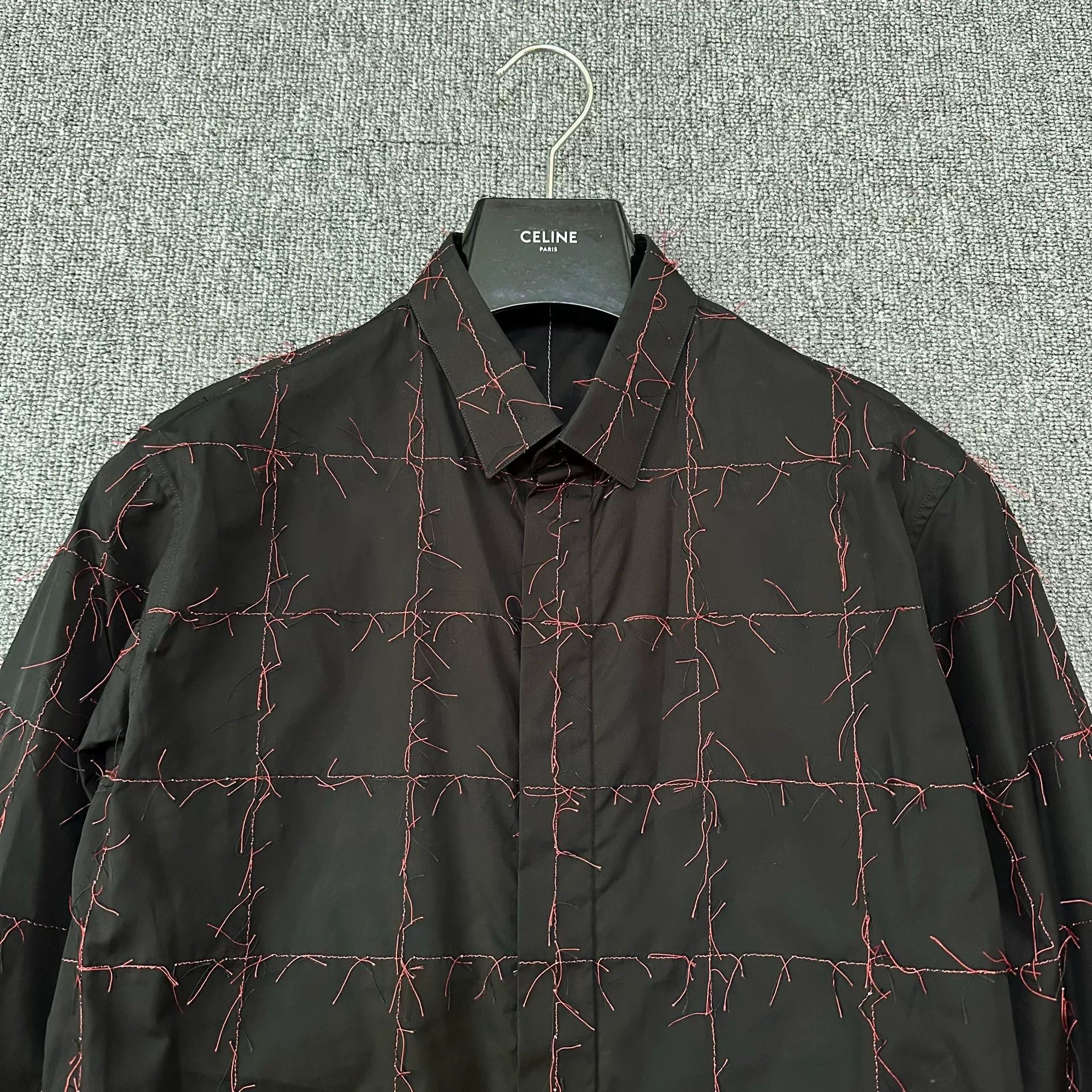 Dior Dior Homme Red Stitch Runway Shirt Size US M / EU 48-50 / 2 - 2 Thumbnail