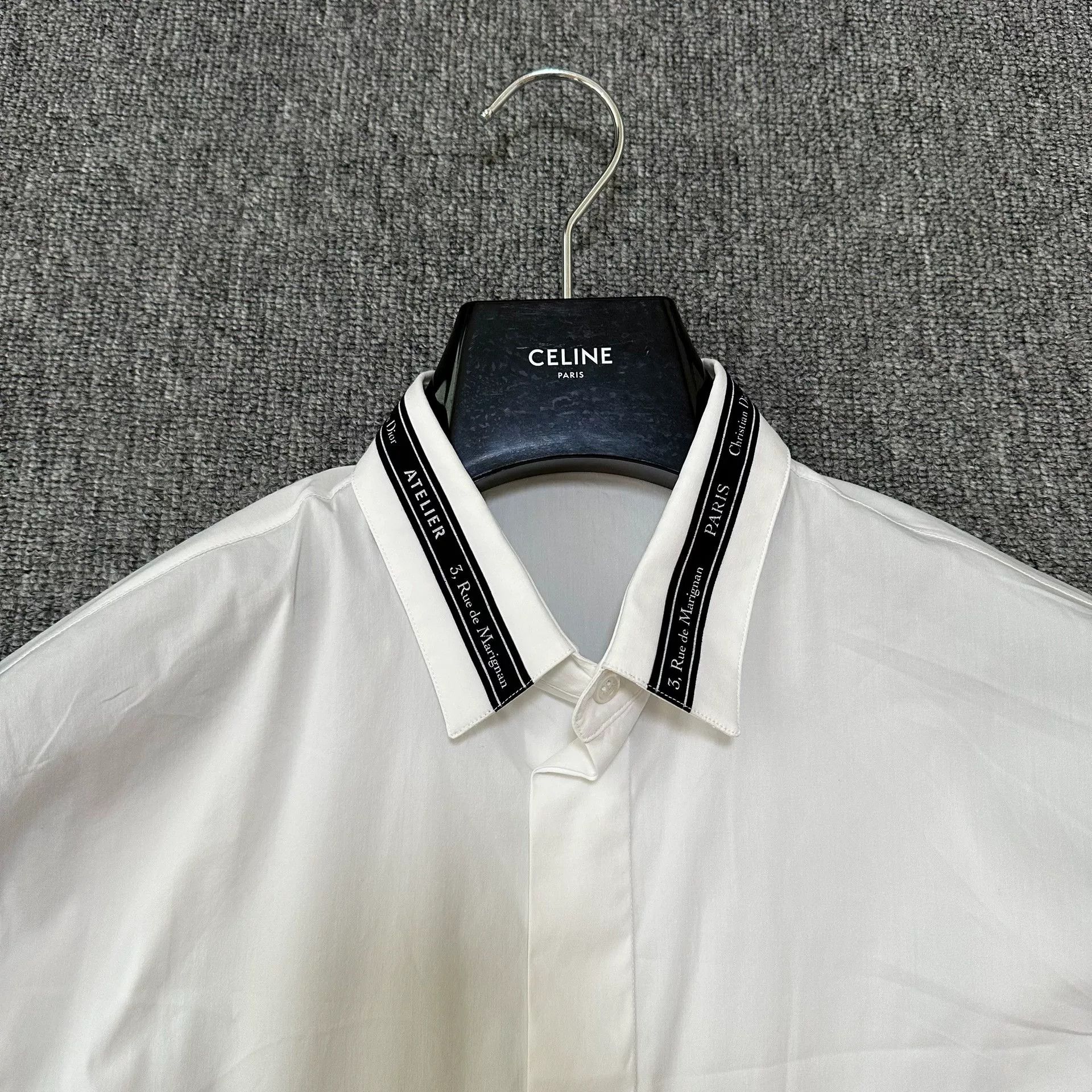 Dior Dior Collar Logo Long Sleeve Shirt Size US M / EU 48-50 / 2 - 2 Thumbnail