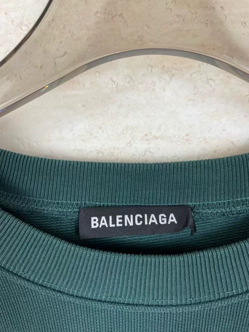 Balenciaga Balenciaga Green Back Logo Sweatshirt Size US S / EU 44-46 / 1 - 4 Thumbnail