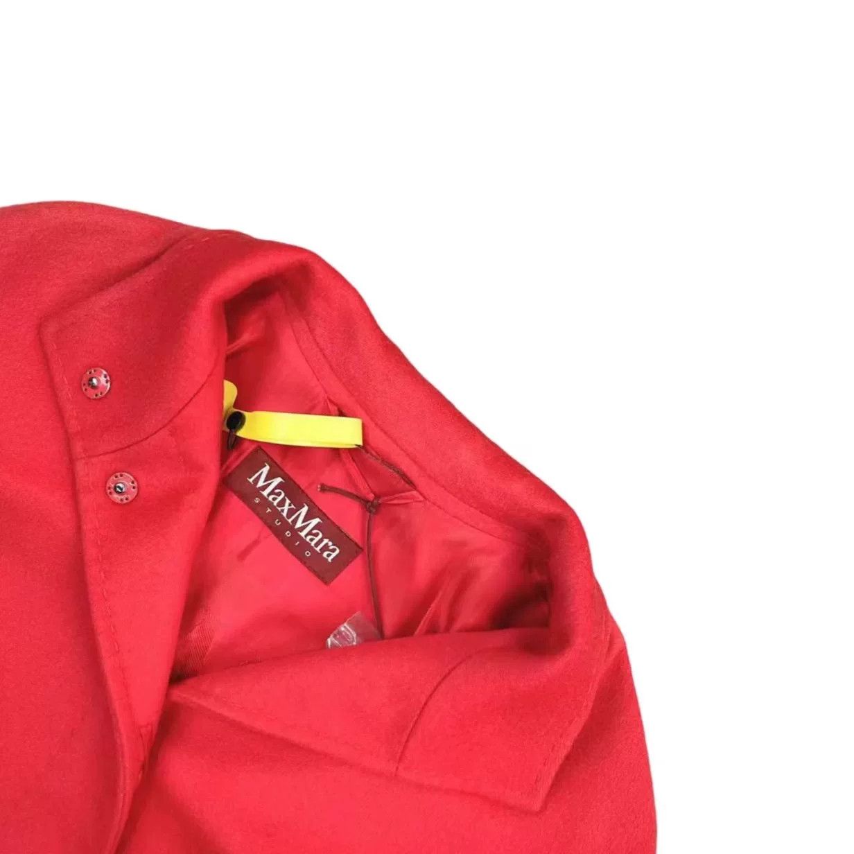 Max Mara Max Mara Red Wool Coat Size 40 Size US M / EU 48-50 / 2 - 3 Thumbnail