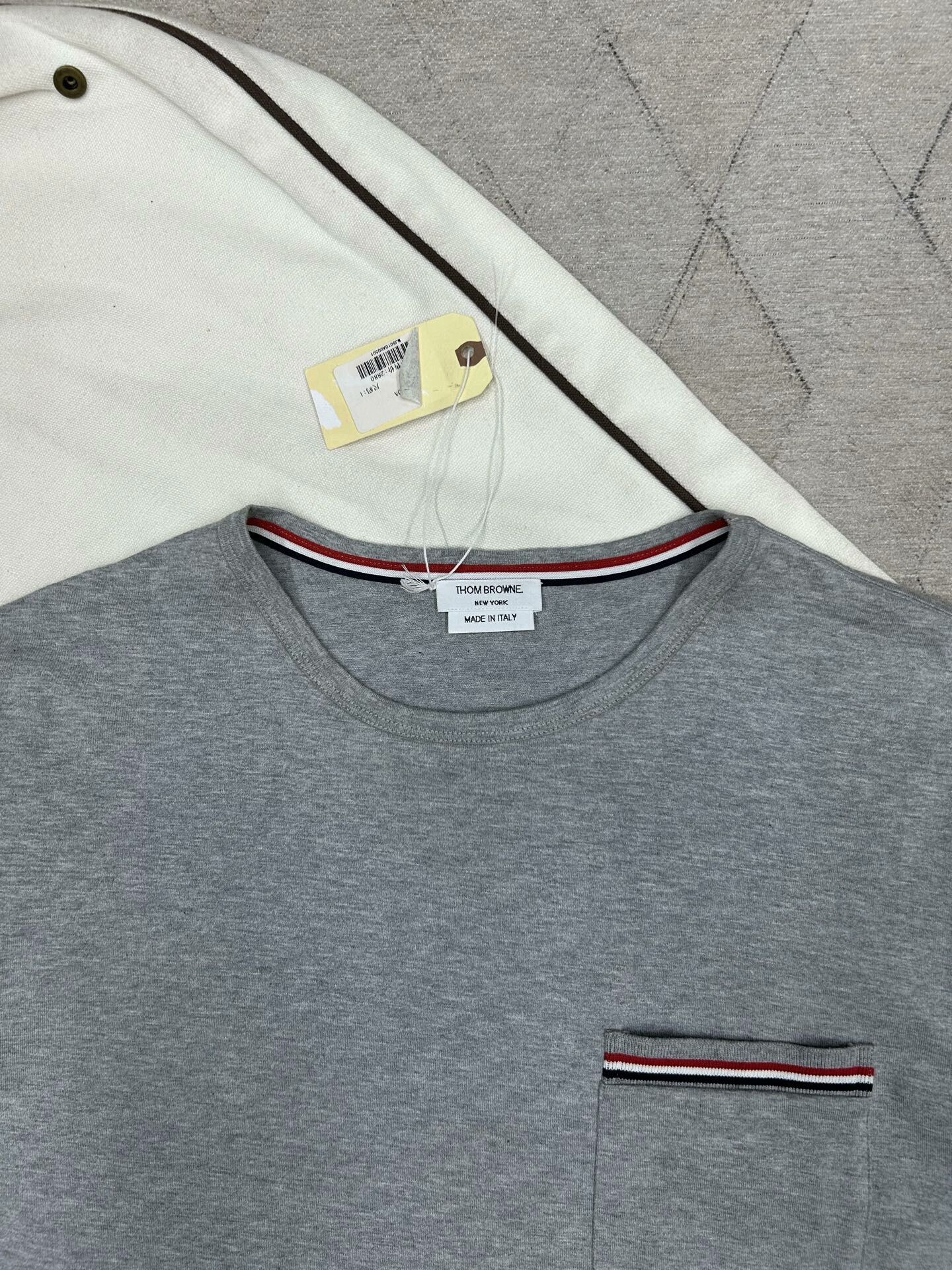 Thom Browne Thom Browne Classic Tri-Stripe Gray T-Shirt Size US M / EU 48-50 / 2 - 3 Thumbnail