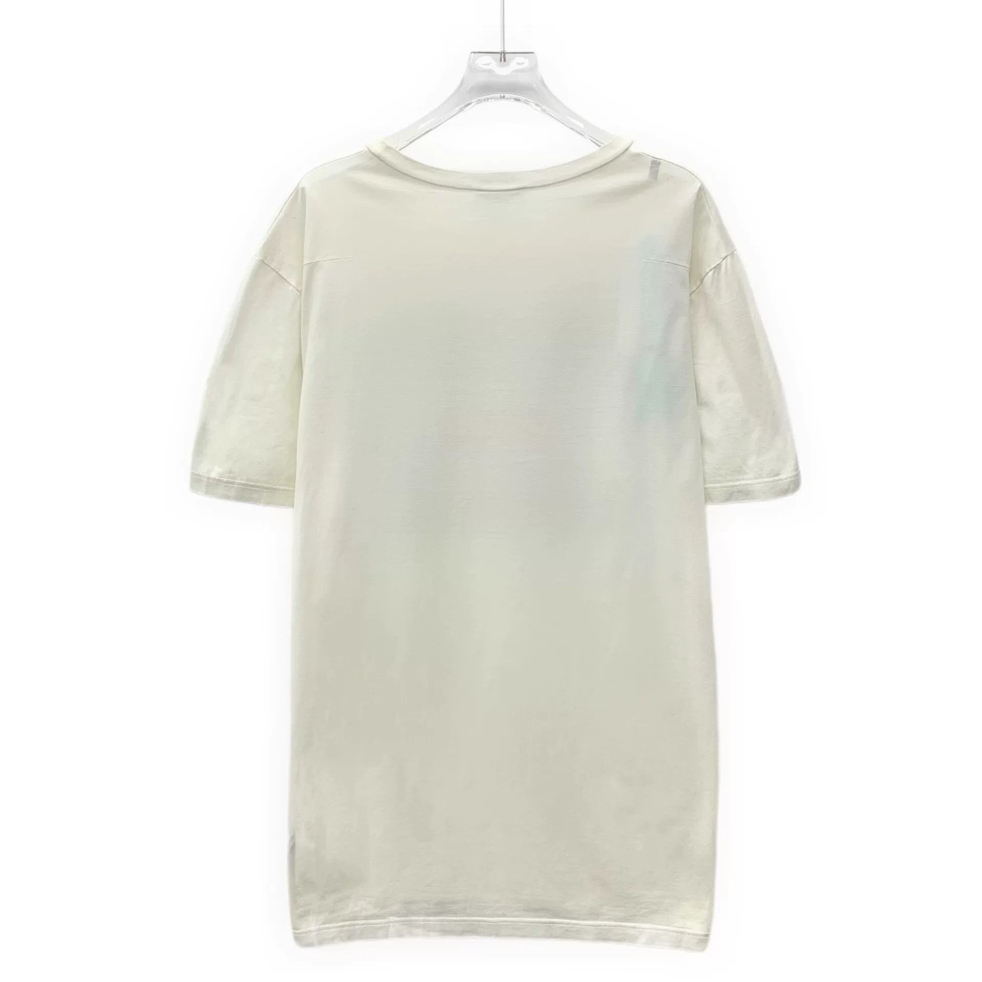 Dior dior beige embroidered cotton graphic t-shirt Size US XL / EU 56 / 4 - 2 Thumbnail