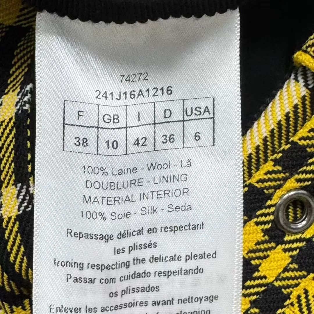 Dior christian dior yellow plaid mini skirt Size US 38 / EU 54 - 5 Thumbnail