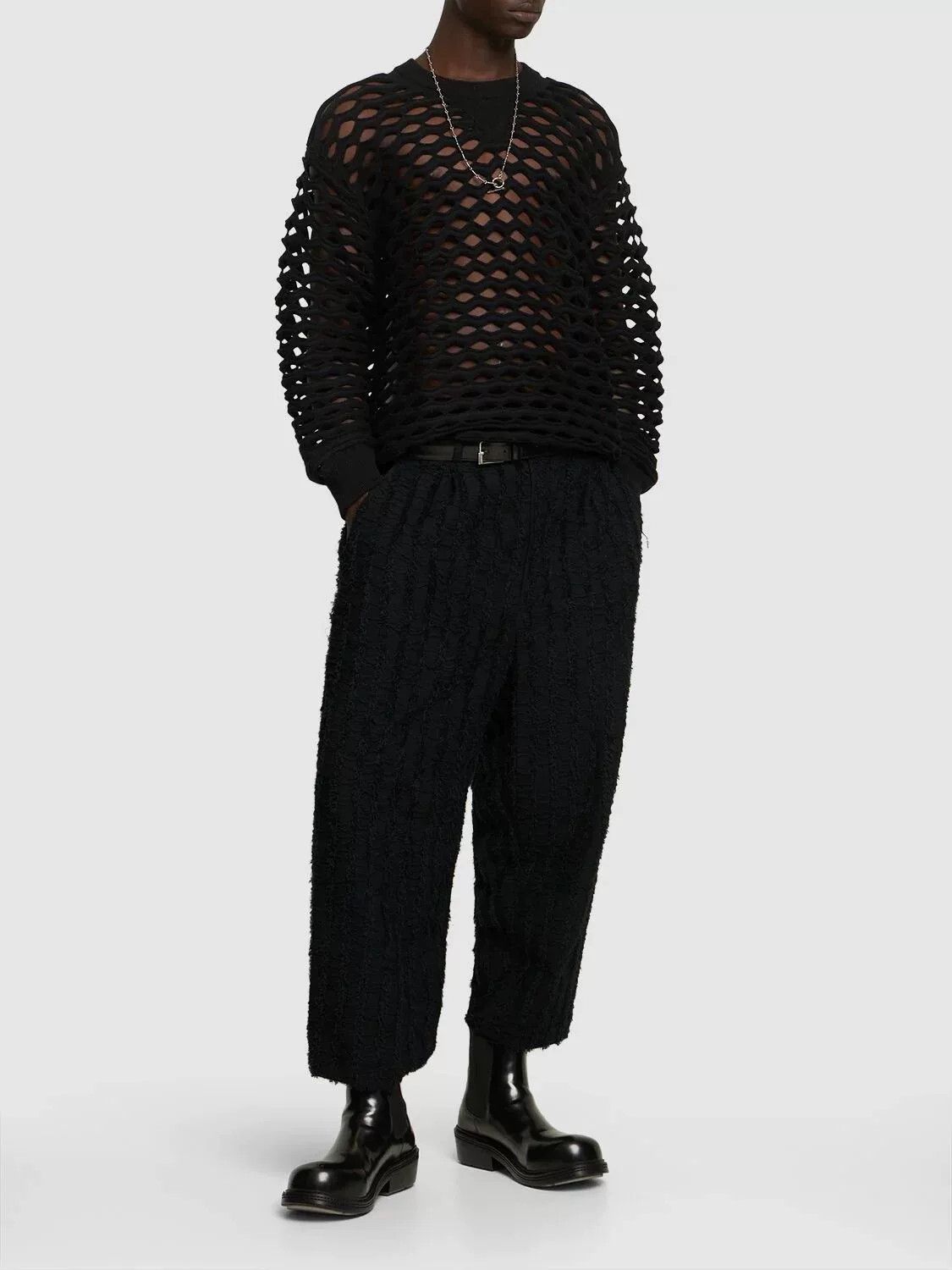 Junya Watanabe junya watanabe wide-leg black pants Size US 34 / EU 50 - 8 Thumbnail