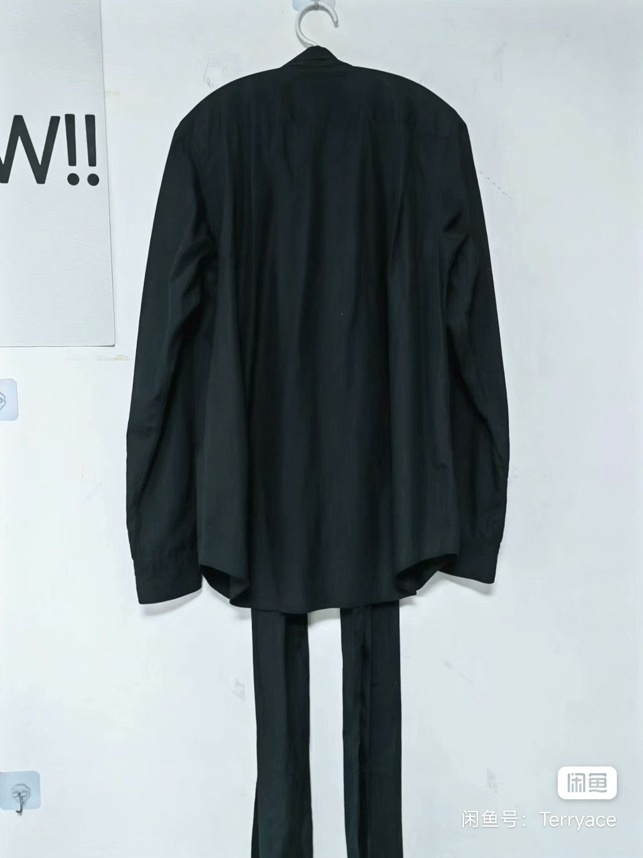 Junya Watanabe Junya Watanabe Black Long Bow Shirt Size US M / EU 48-50 / 2 - 2 Thumbnail