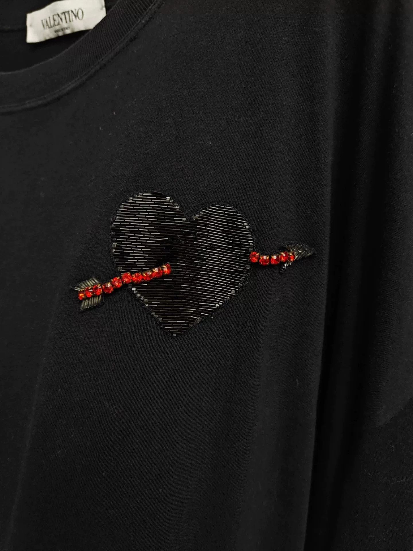 Valentino valentino black long sleeve t-shirt Size US L / EU 52-54 / 3 - 5 Thumbnail