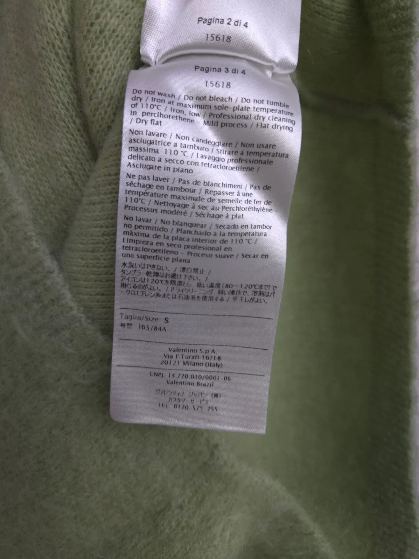 Valentino beautiful green cashmere sweater by Valentino Size US S / EU 44-46 / 1 - 7 Thumbnail