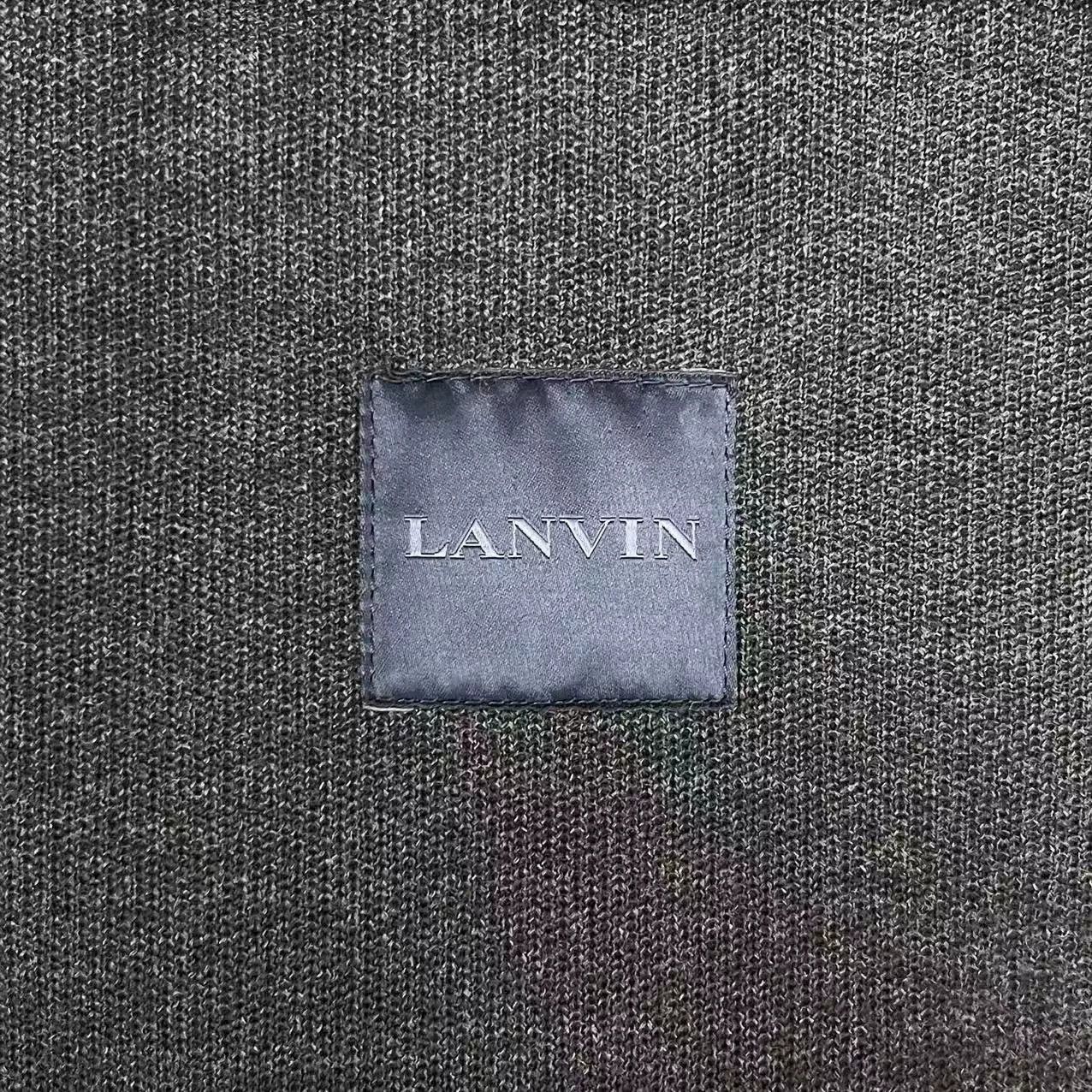 Lanvin lanvin black gray leather flight jacket Size US L / EU 52-54 / 3 - 4 Thumbnail