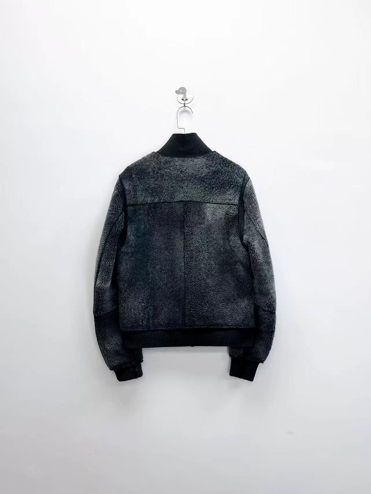 Lanvin lanvin black gray leather flight jacket Size US L / EU 52-54 / 3 - 2 Thumbnail