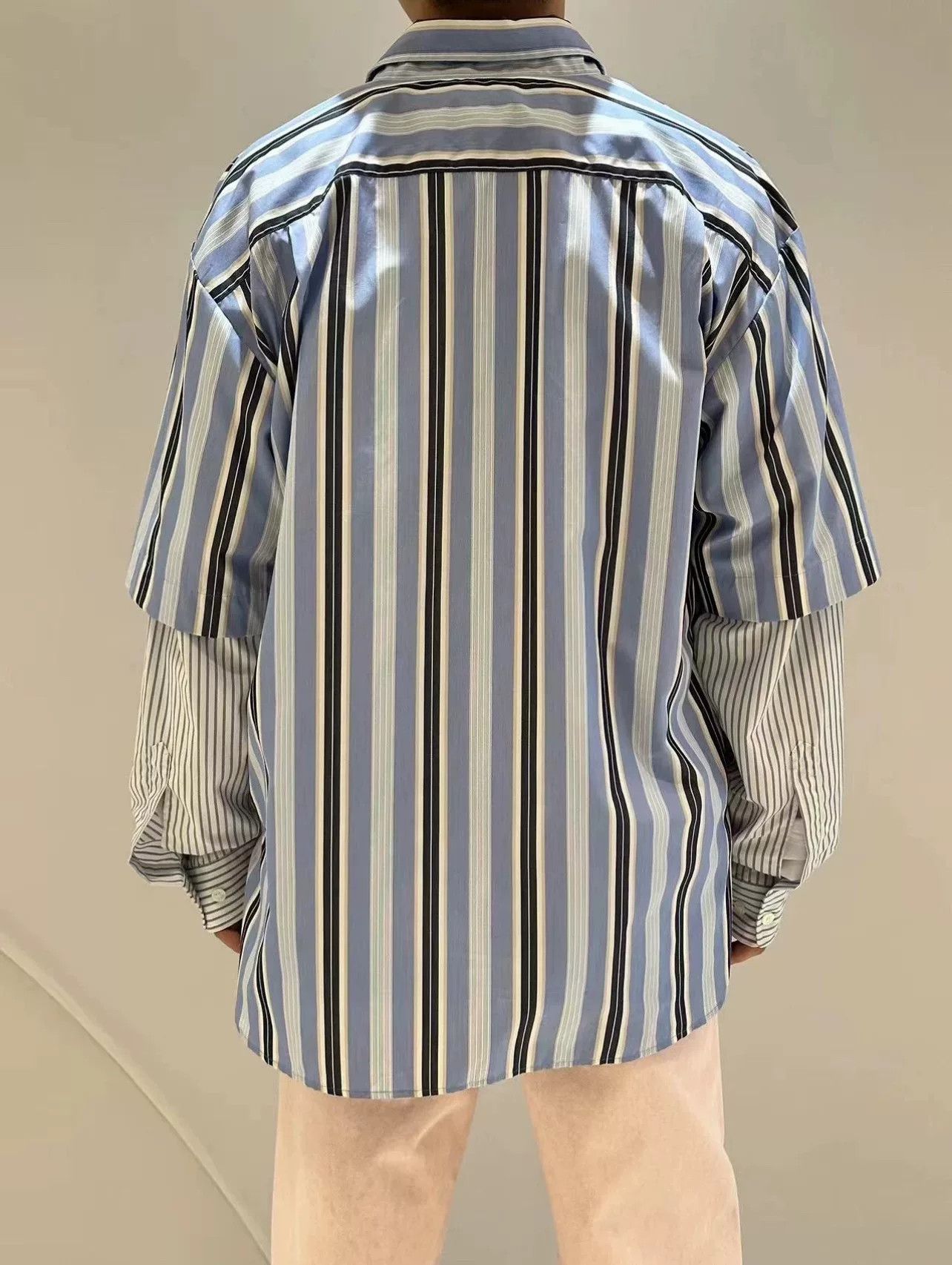Dries Van Noten striped short-sleeve shirt by dries van noten Size US S / EU 44-46 / 1 - 2 Thumbnail