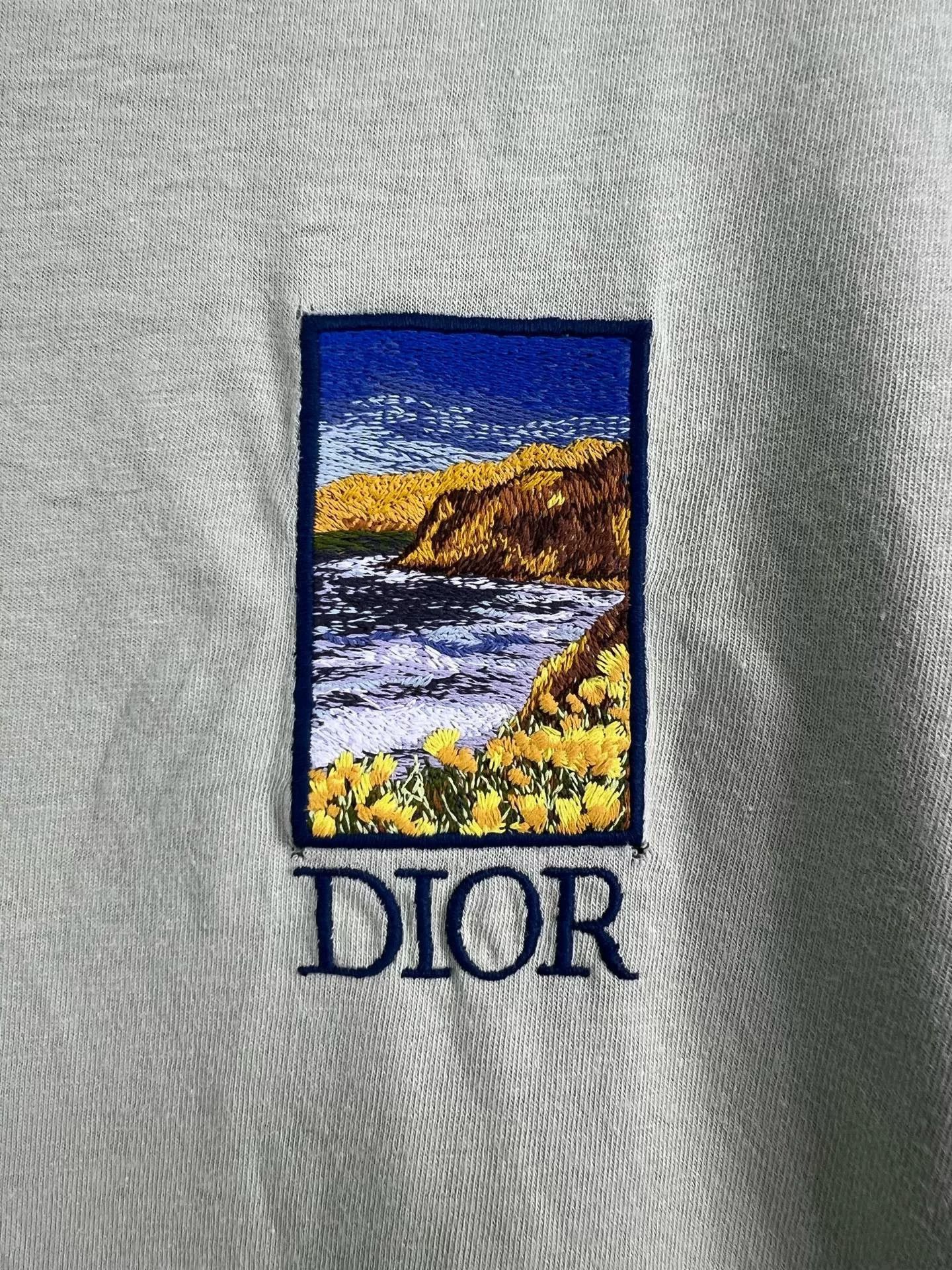 Dior dior landscape embroidery logo short sleeve Size US M / EU 48-50 / 2 - 3 Thumbnail