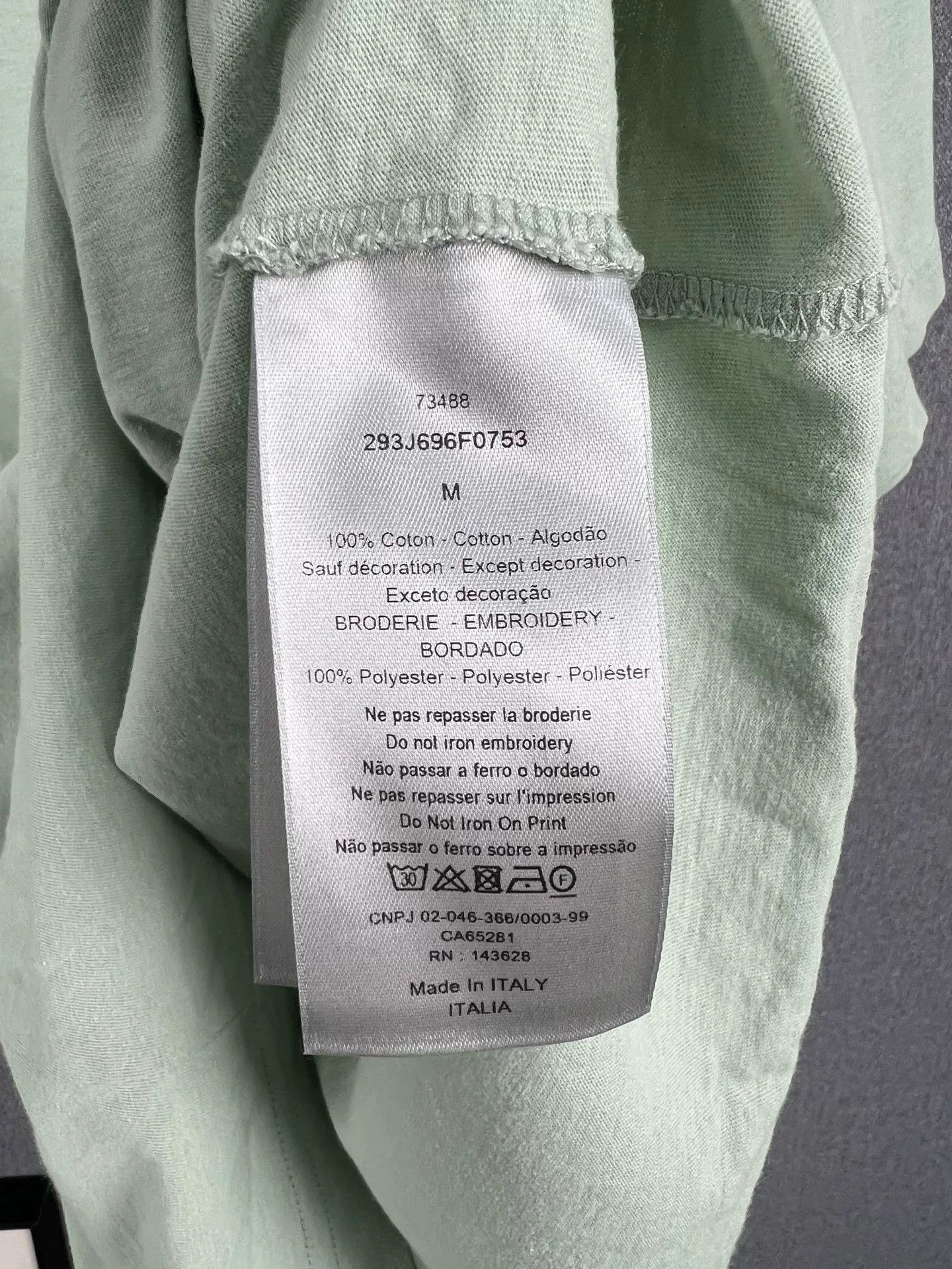 Dior dior landscape embroidery logo short sleeve Size US M / EU 48-50 / 2 - 5 Thumbnail