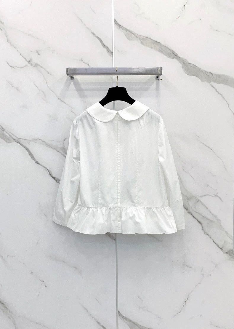 Comme des Garcons Comme des Garcons White Doll Collar Shirt Size US M / EU 48-50 / 2 - 2 Thumbnail