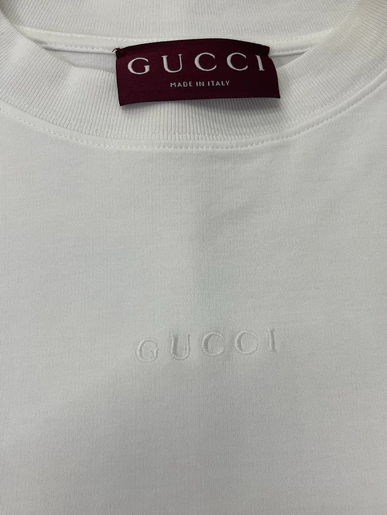 Gucci Gucci White Blue Stripe Short Sleeve T-shirt Size US XS / EU 42 / 0 - 2 Thumbnail