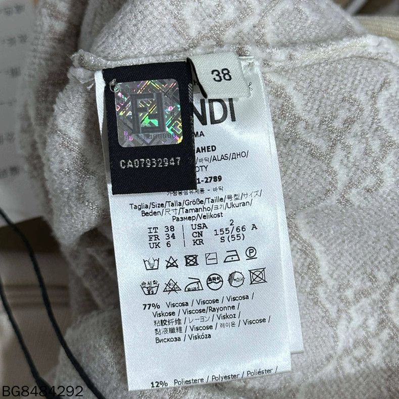 Fendi Fendi FF Logo Knit Dress Size US 38 / EU 54 - 4 Thumbnail