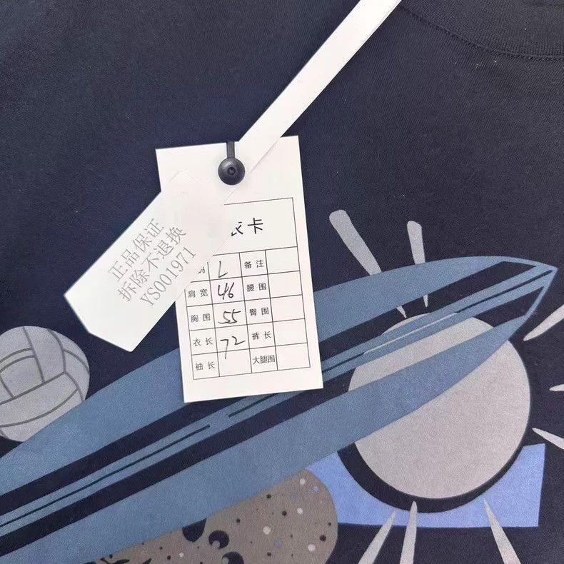 Hermes Hermes Navy Sailboat Short Sleeve Tee Size US L / EU 52-54 / 3 - 4 Thumbnail