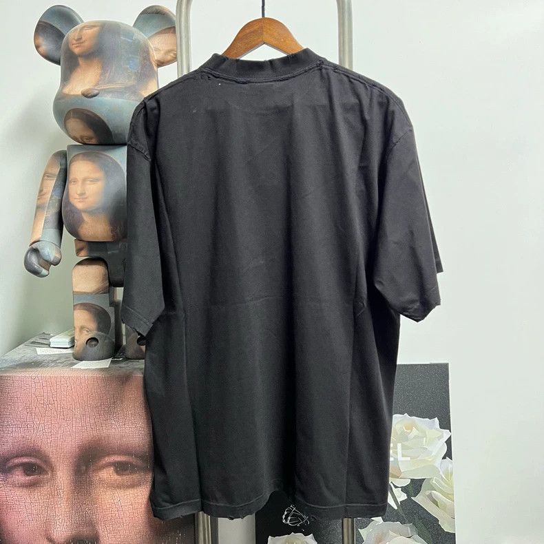 Balenciaga Balenciaga CD Print Short Sleeve Tee Size US L / EU 52-54 / 3 - 2 Thumbnail