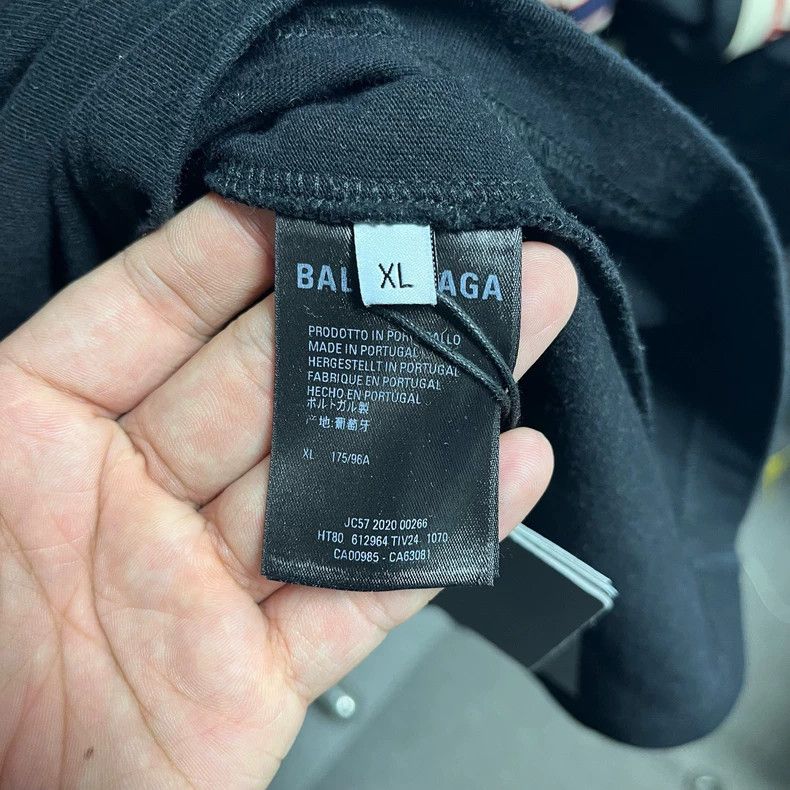 Balenciaga Balenciaga CREW Short Sleeve T-shirt Size US XL / EU 56 / 4 - 4 Thumbnail