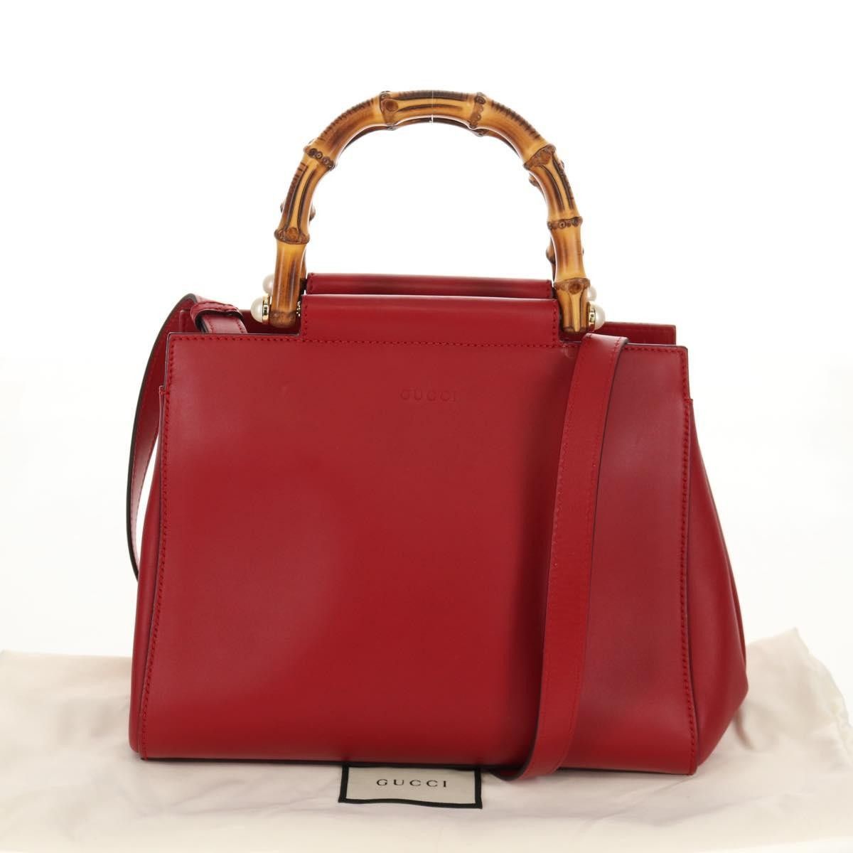 Gucci Gucci Nymphaea Top Handle Bag Leather Size ONE SIZE - 14 Thumbnail