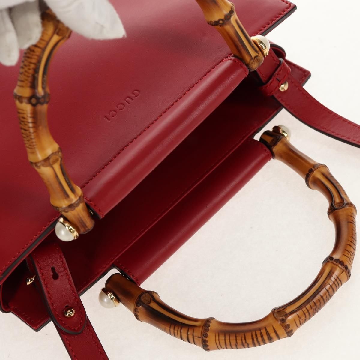 Gucci Gucci Nymphaea Top Handle Bag Leather Size ONE SIZE - 16 Thumbnail