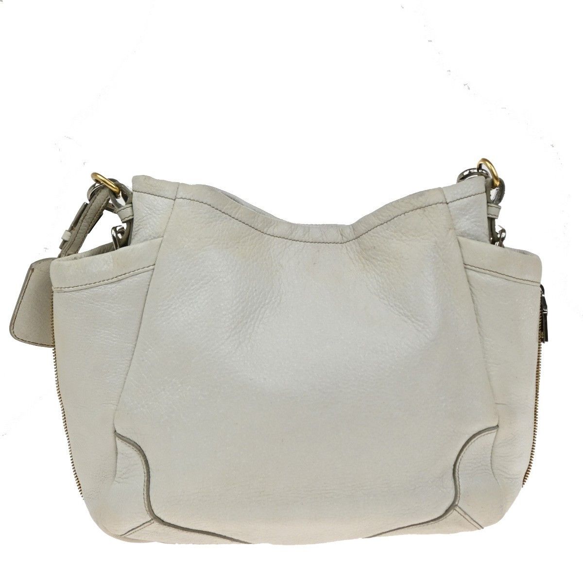 Prada Prada Side Pocket Zip Hobo Vitello Daino Size ONE SIZE - 2 Thumbnail