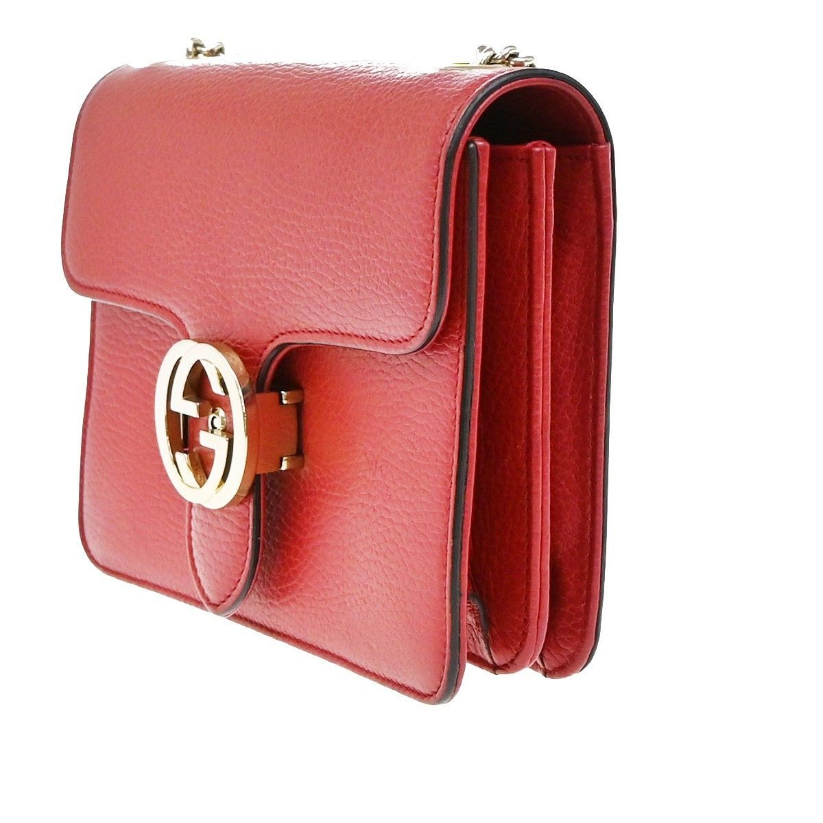 Gucci Gucci Interlocking Shoulder Bag Leather Size ONE SIZE - 3 Thumbnail