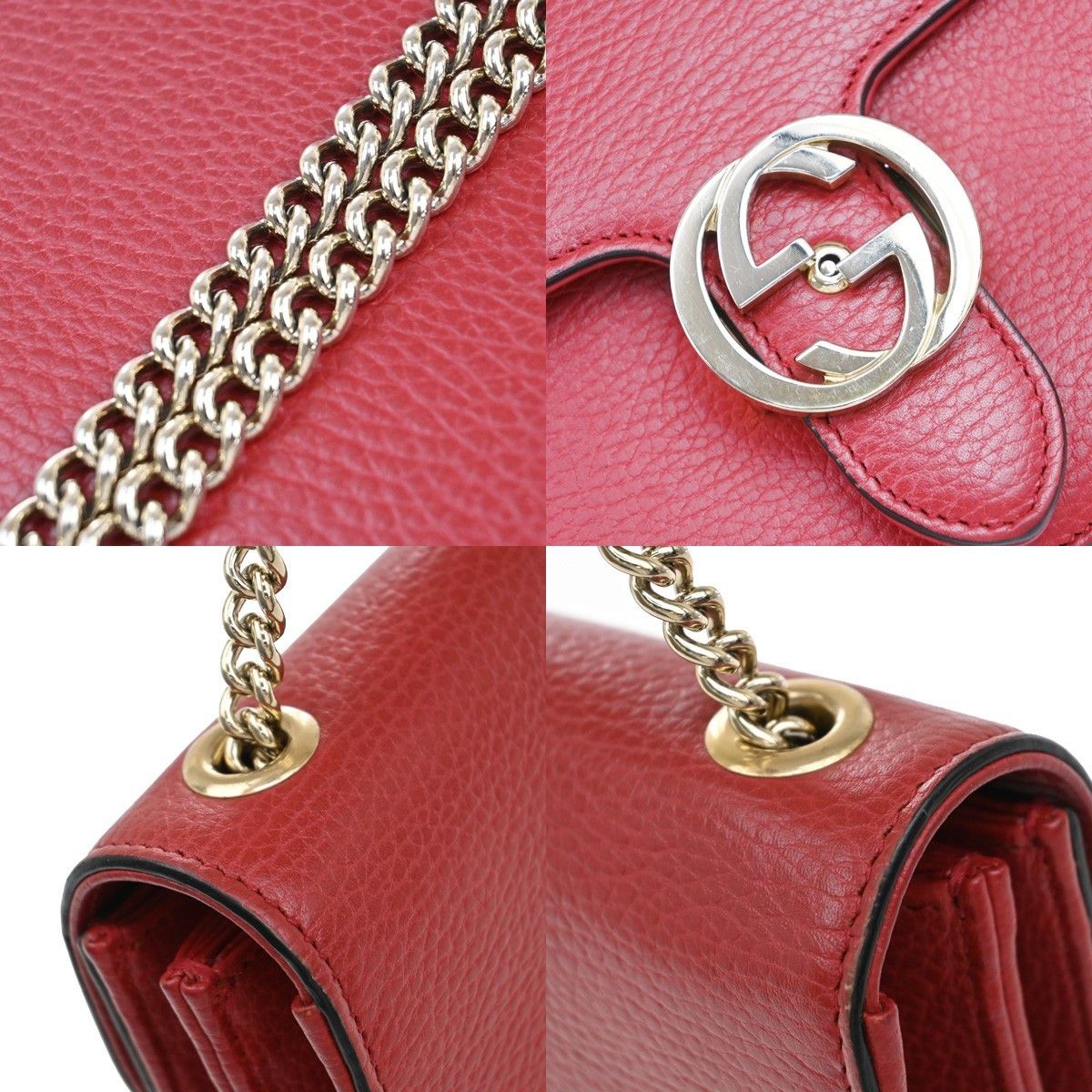 Gucci Gucci Interlocking Shoulder Bag Leather Size ONE SIZE - 12 Thumbnail