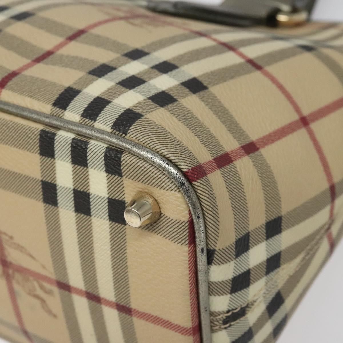 Burberry Burberry Regent Tote Haymarket Coated Canvas Size ONE SIZE - 9 Thumbnail